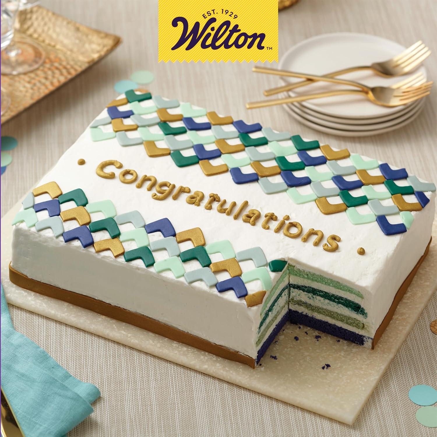 Set de 2 Moldes para Pastel Rectangulares Wilton 33x23 cm