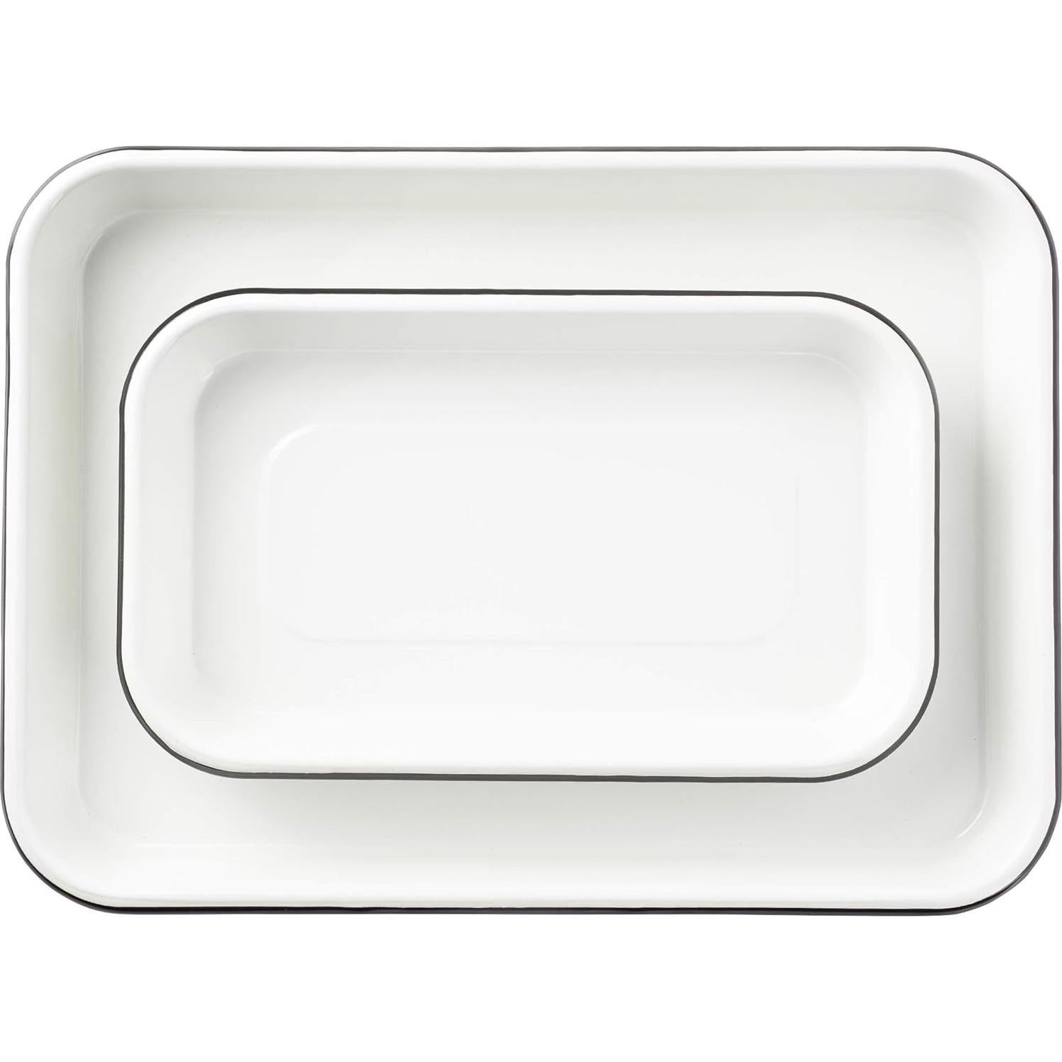 Sartén de Esmalte Blanco TableCraft 10347 33x24cm