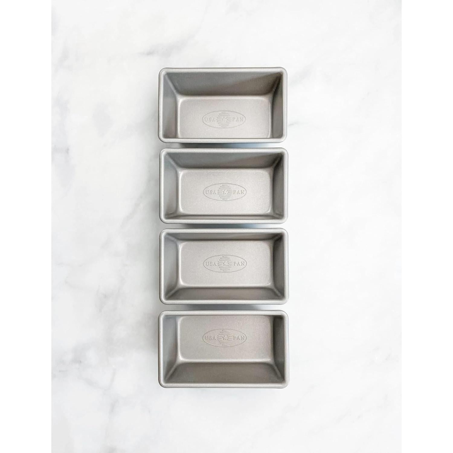 Juego de 4 Sartenes Mini USA Pan No Pegajoso Acero Aluminizado