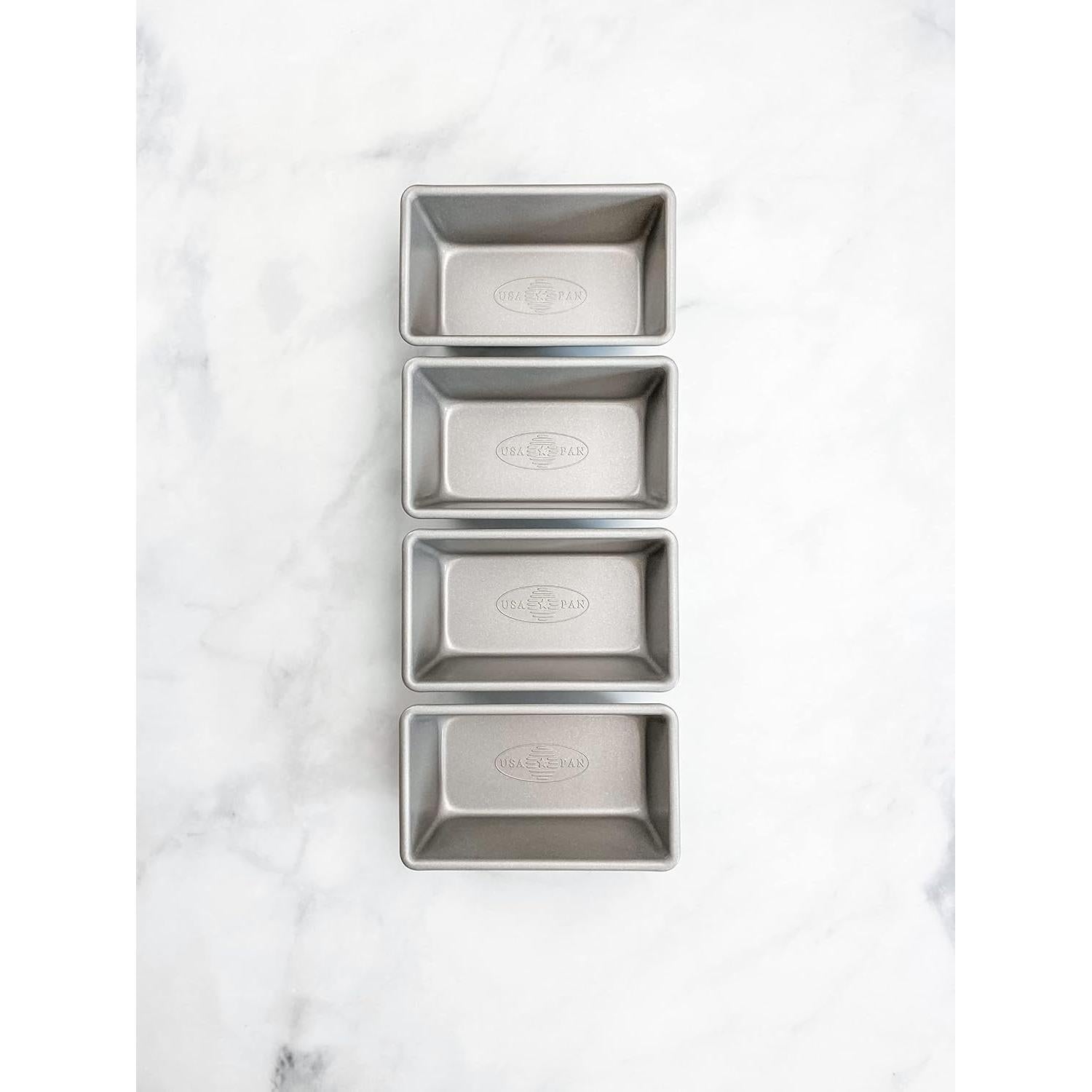 Juego de 4 Sartenes Mini USA Pan No Pegajoso Acero Aluminizado