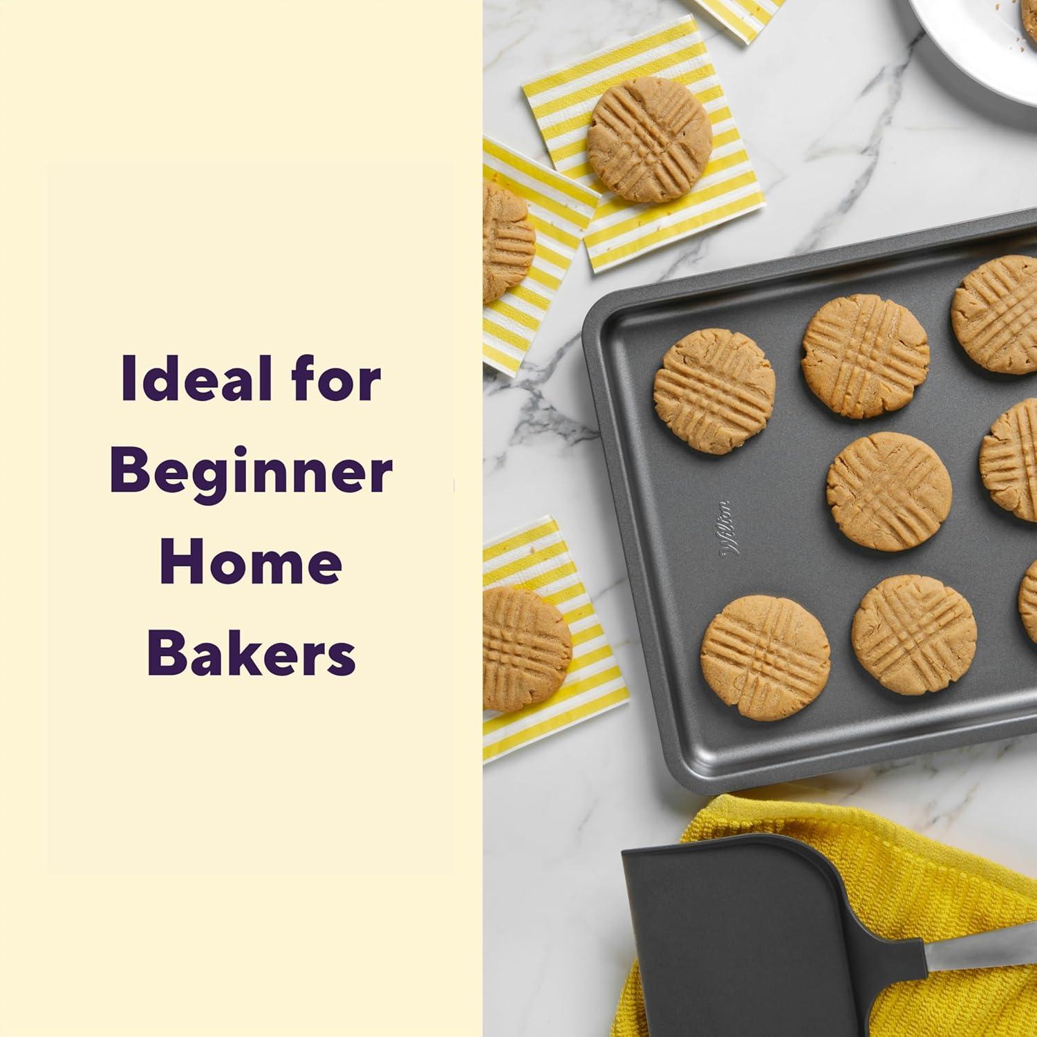 Juego de bandejas para hornear Wilton Silver 2 piezas antiadherentes