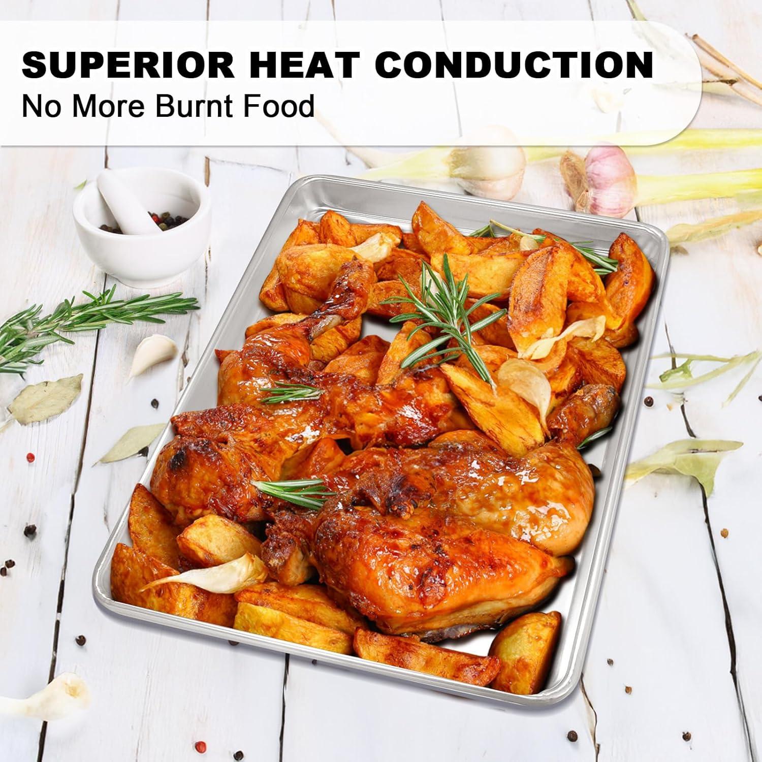 Juego de bandejas para hornear EWFEN 46x33 cm aluminio antiadherente