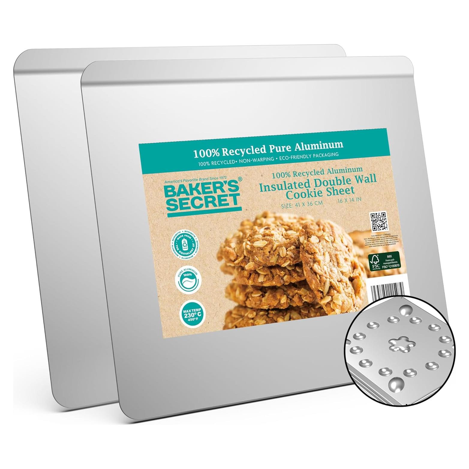 Bandeja para galletas aislada Baker's Secret 2 piezas 40.64 cm