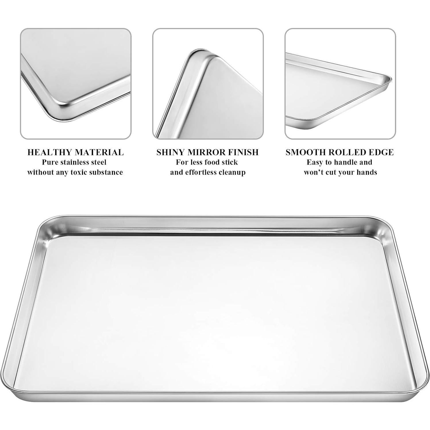 Juego de bandejas para hornear Deedro 43.9x31.2cm acero inoxidable
