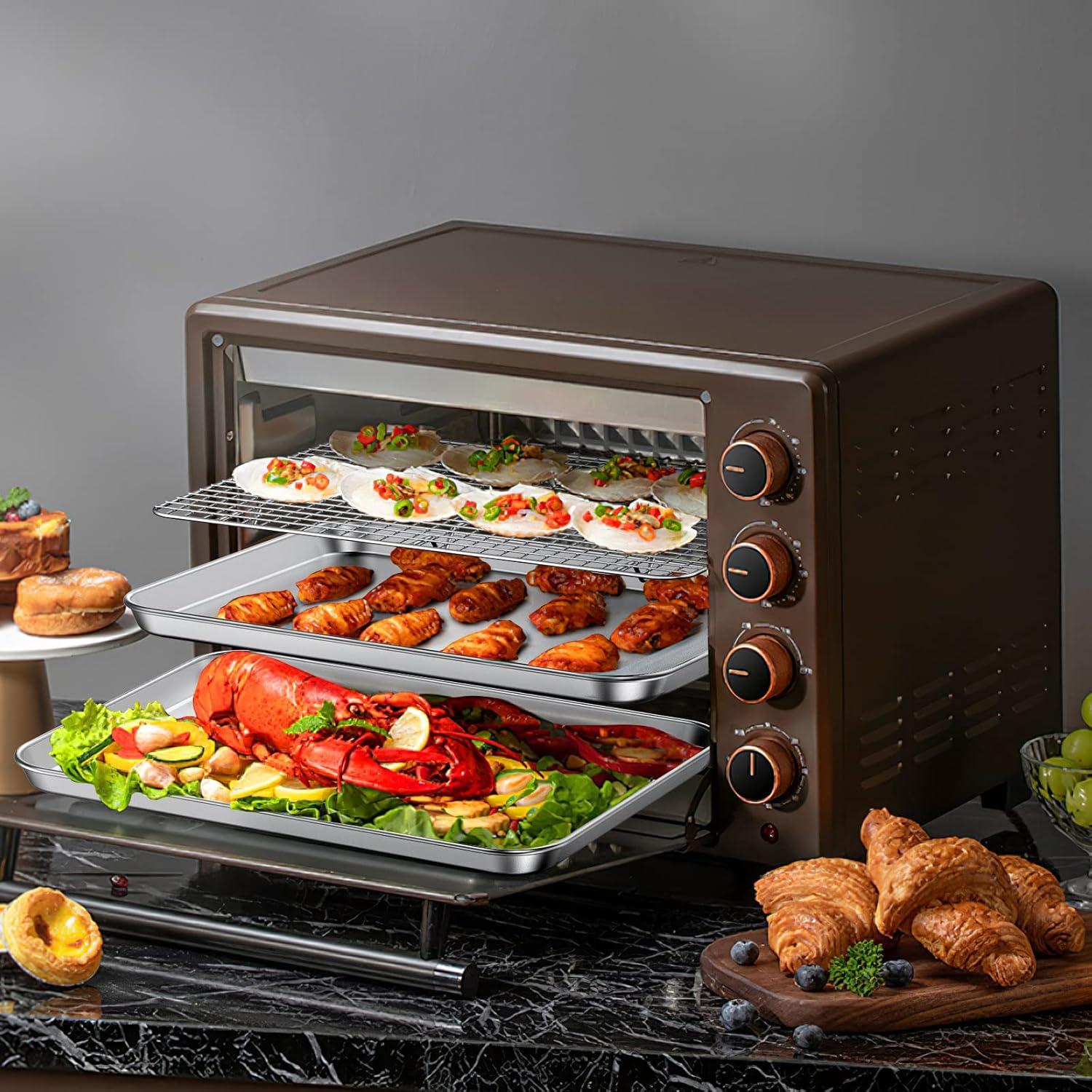 Juego de bandejas para hornear Deedro 43.9x31.2cm acero inoxidable