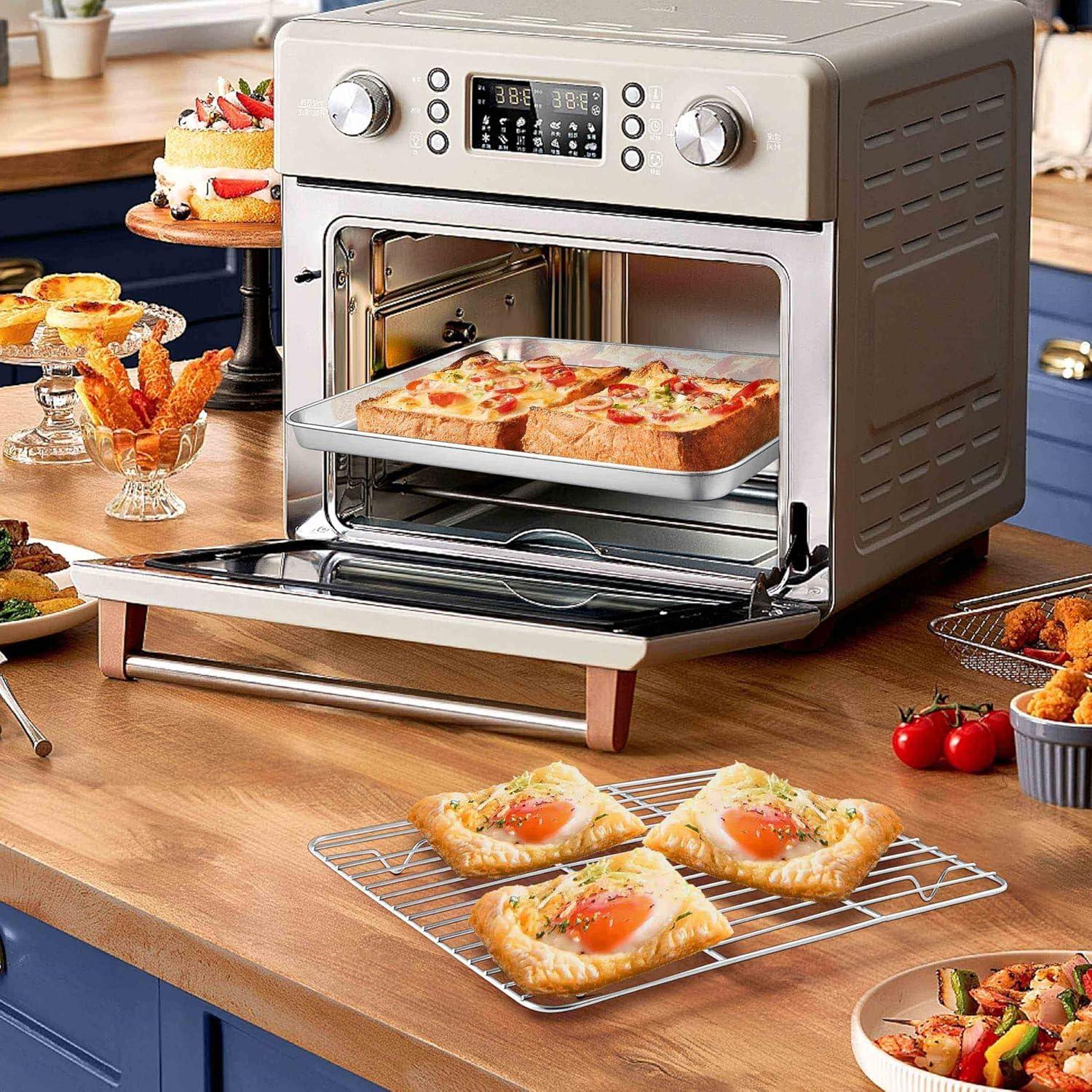 Bandeja para Hornear Homikit con Rejilla 31.5x24.4 cm Acero Inoxidable