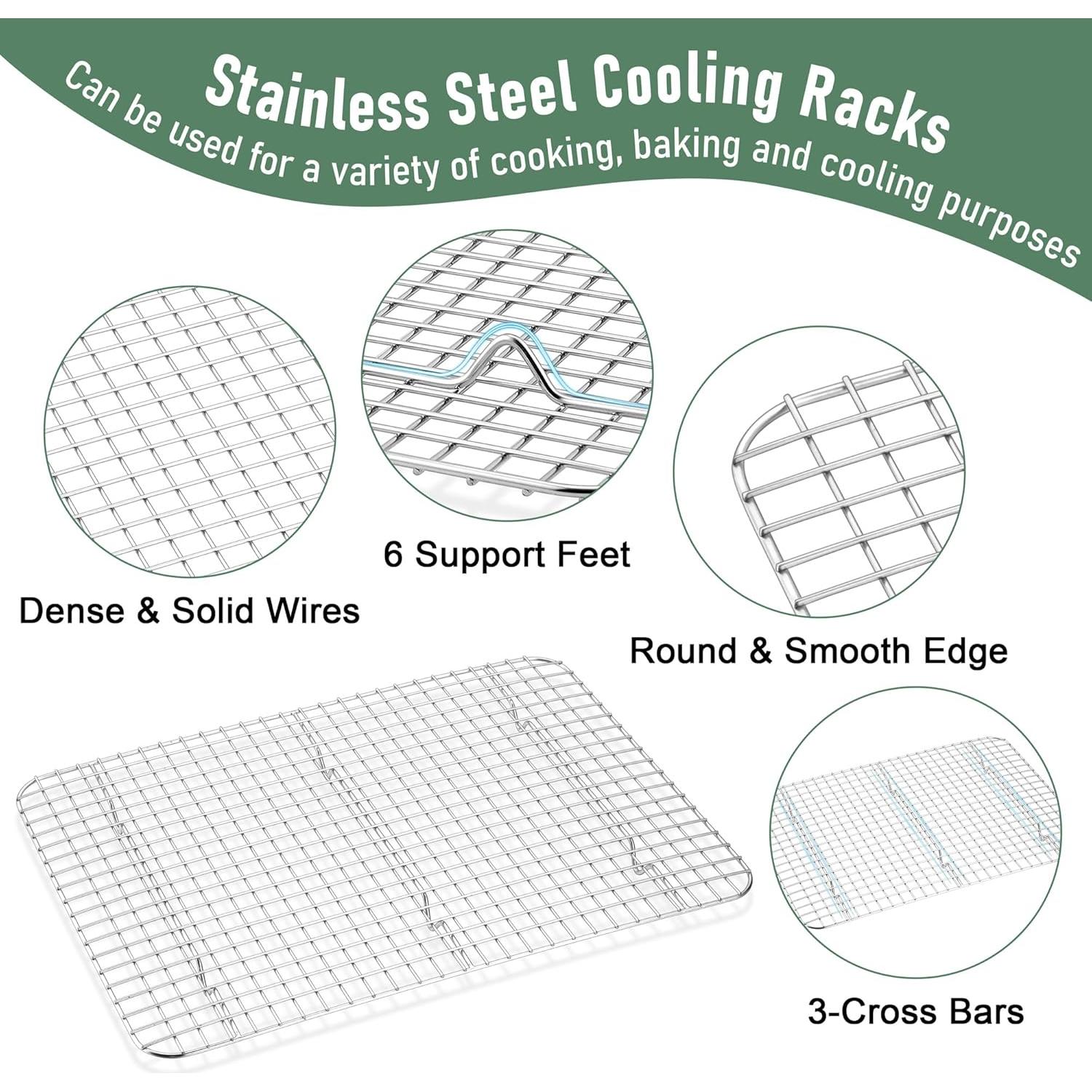 Bandeja para Hornear Homikit 40.6x30.5cm Acero Inoxidable