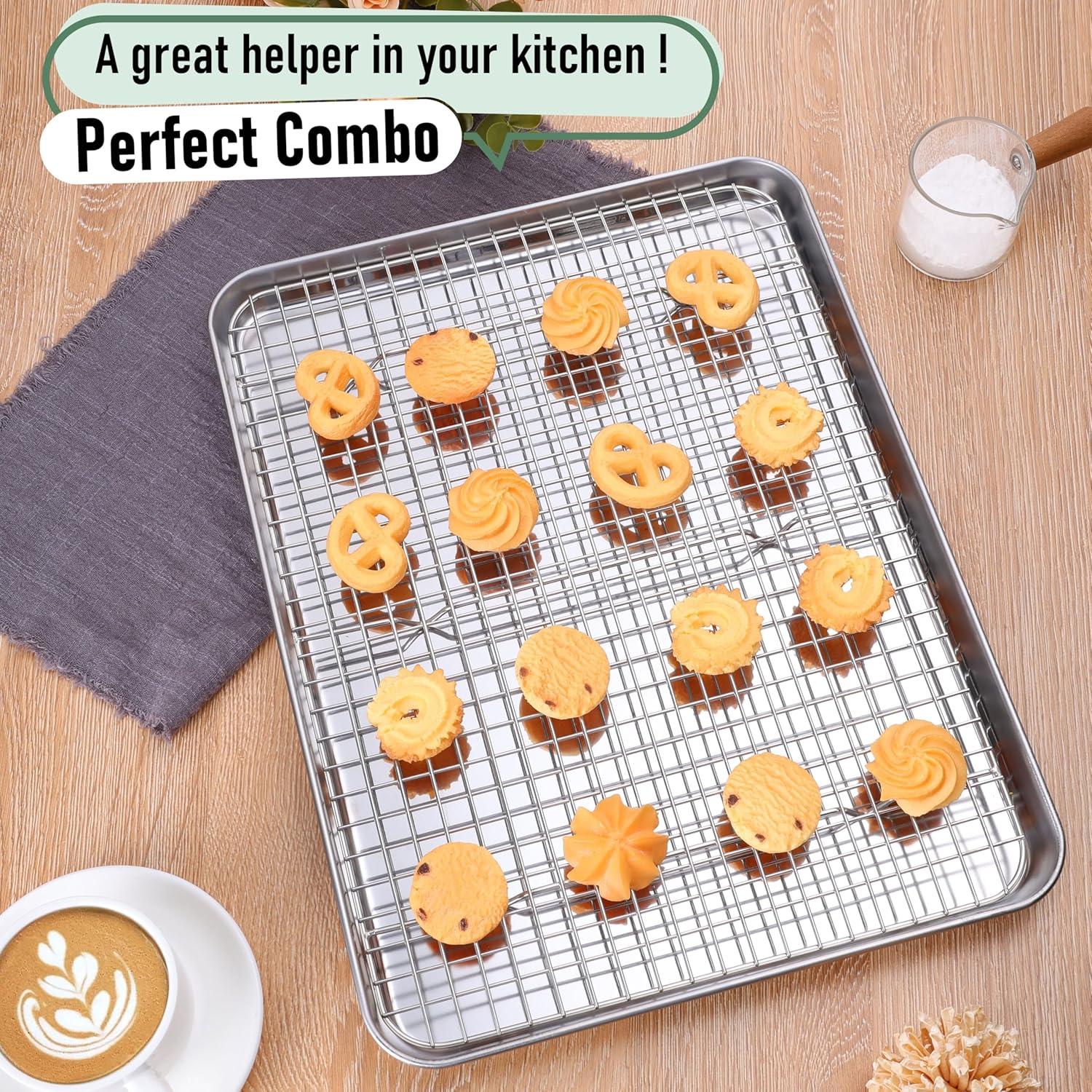 Bandeja para Hornear Homikit 40.6x30.5cm Acero Inoxidable