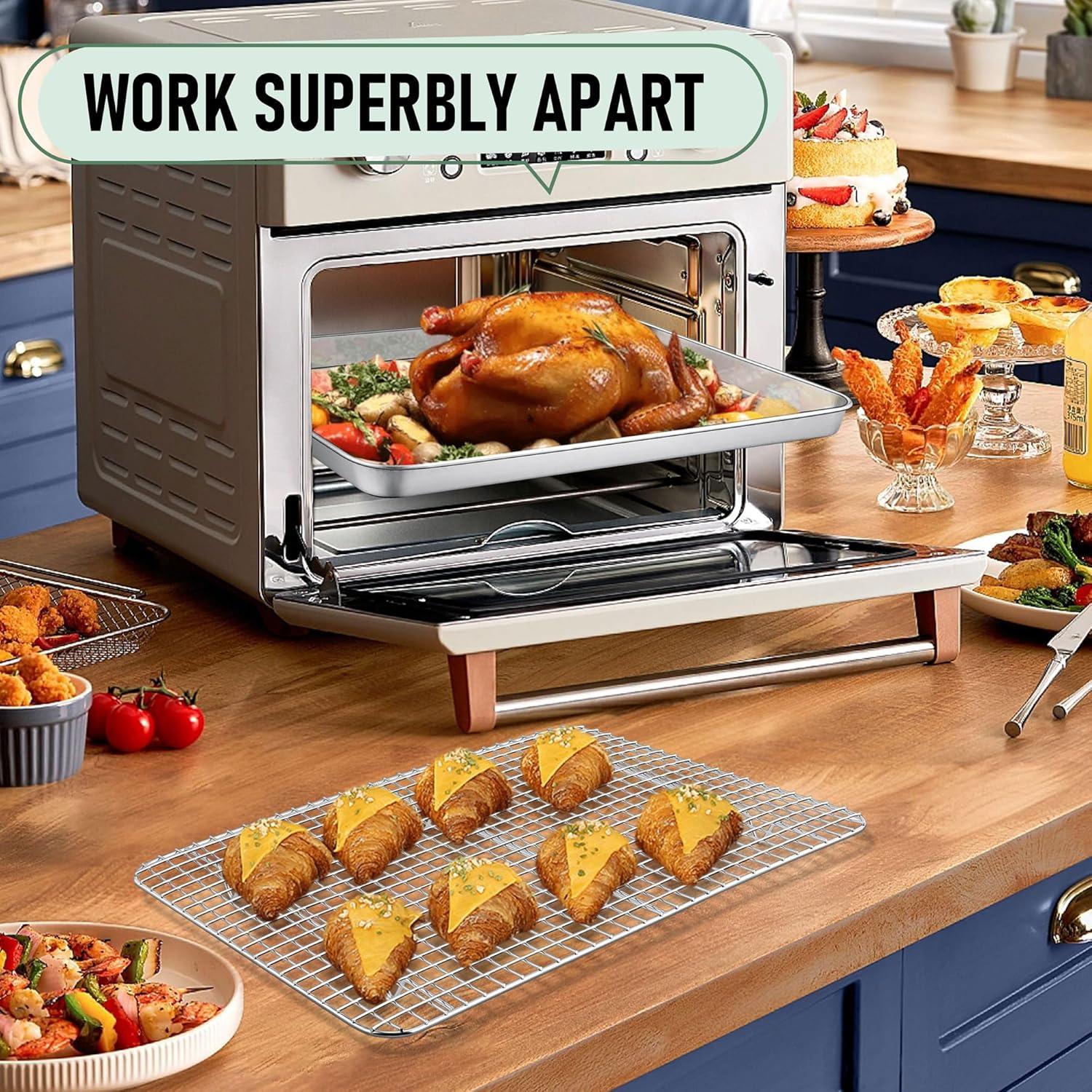 Bandeja para Hornear Homikit 40.6x30.5cm Acero Inoxidable