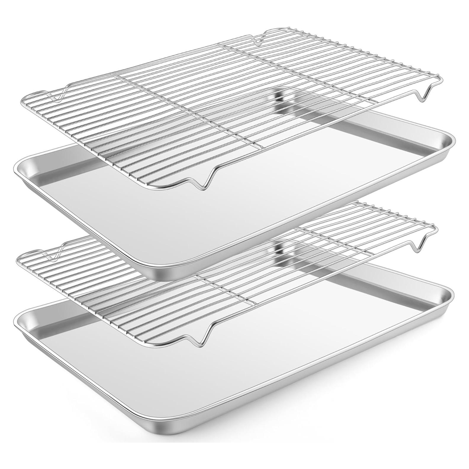 Bandeja para Hornear E-far 45 x 33 cm Acero Inoxidable