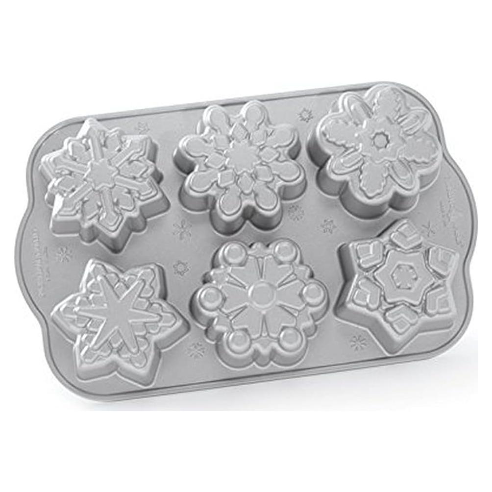 Sartén para Pastelitos Copo de Nieve Nordic Ware 3 Tazas