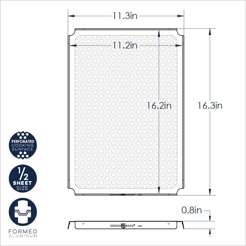 Rejilla Multiusos Nordic Ware 28.7x41.4 cm para Horno