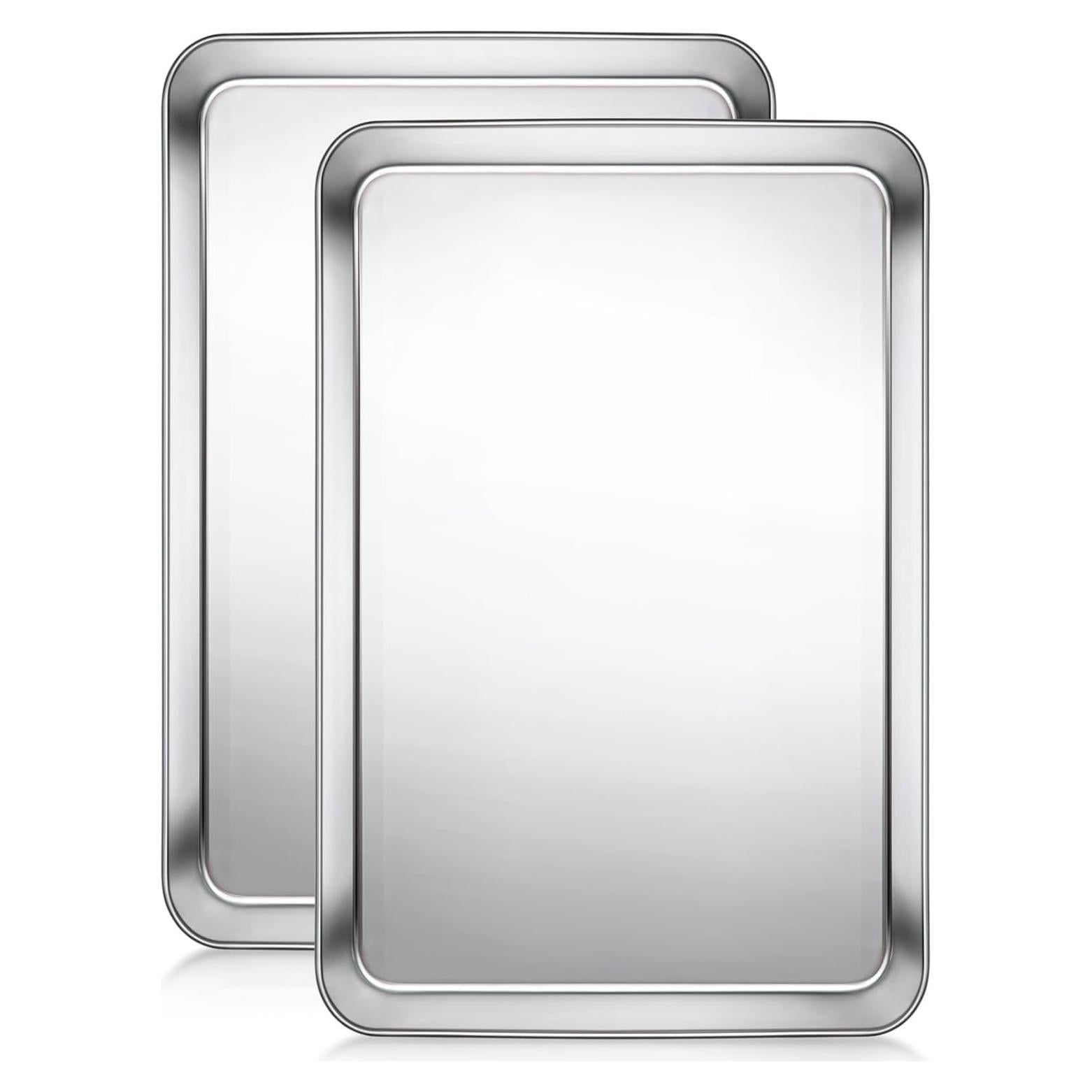 Bandeja para Hornear Terlulu Acero Inoxidable 40.6x30.5cm 2 Piezas