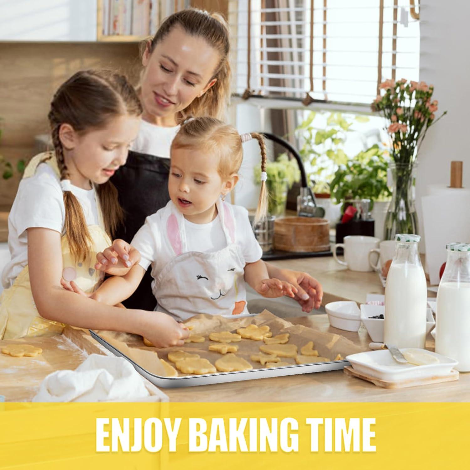 Bandeja para Hornear Terlulu Acero Inoxidable 40.6x30.5cm 2 Piezas