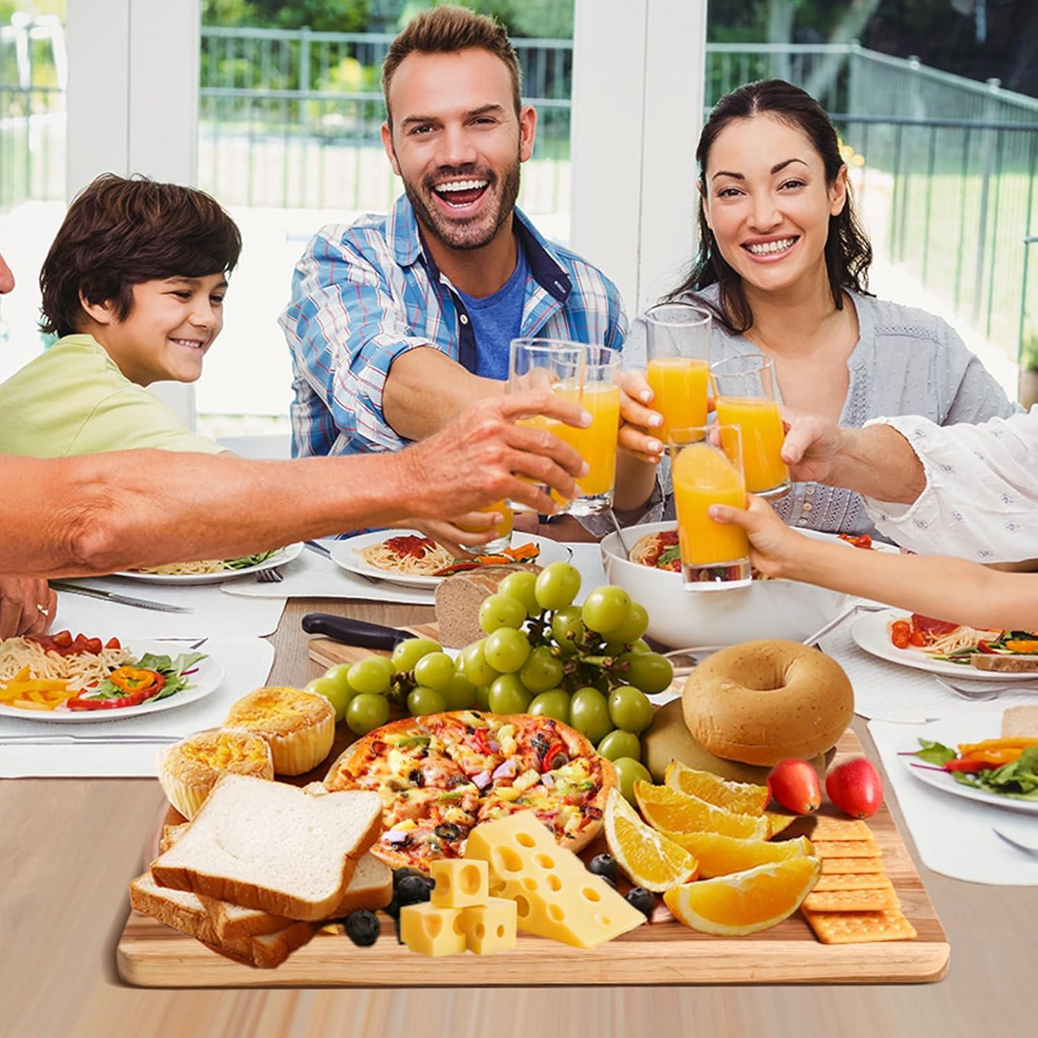 Juego de 3 Tablas de Cortar de Madera de Teca YUSOTAN