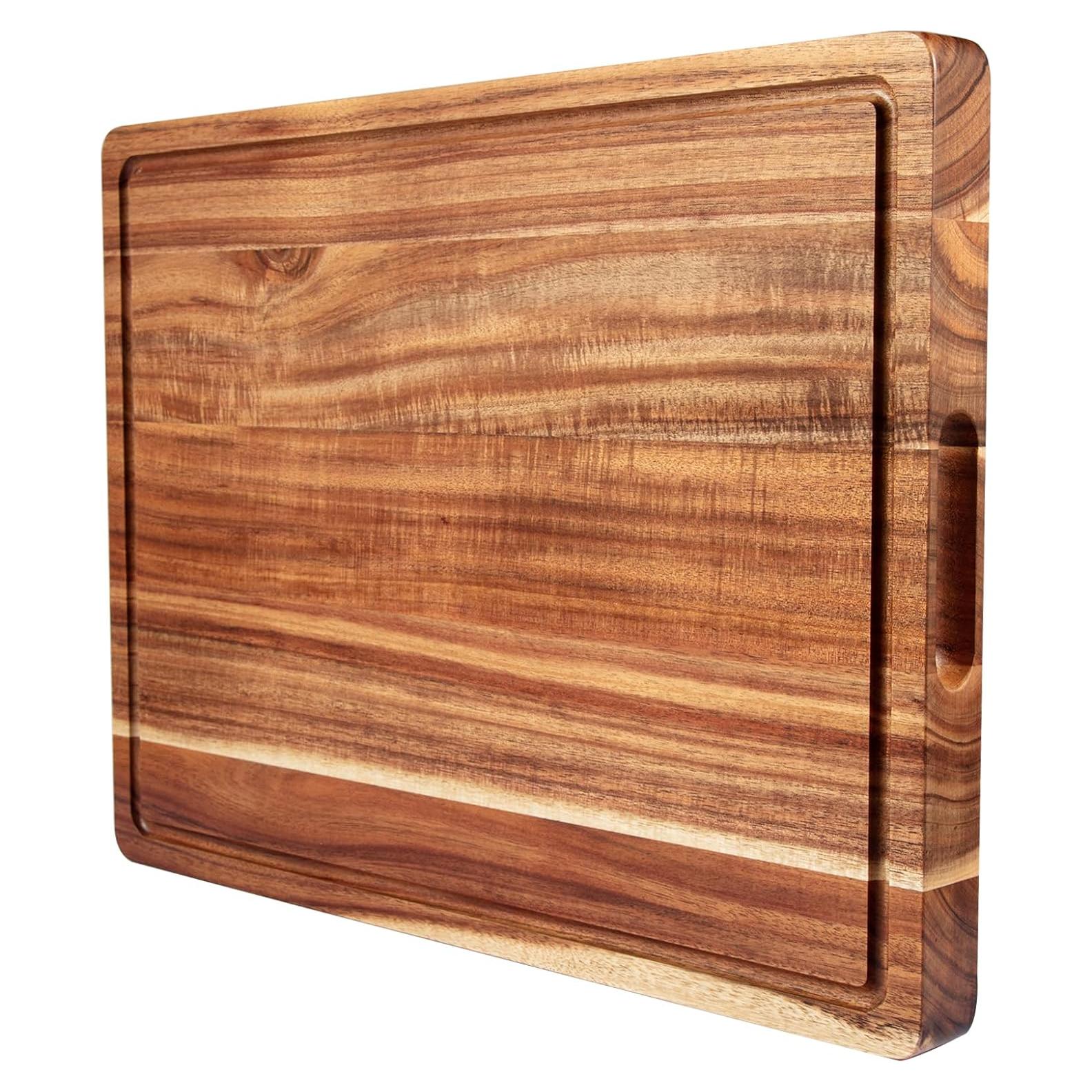 Tabla de Cortar de Madera de Acacia GAOMON 50.8x38.1 cm con Mango
