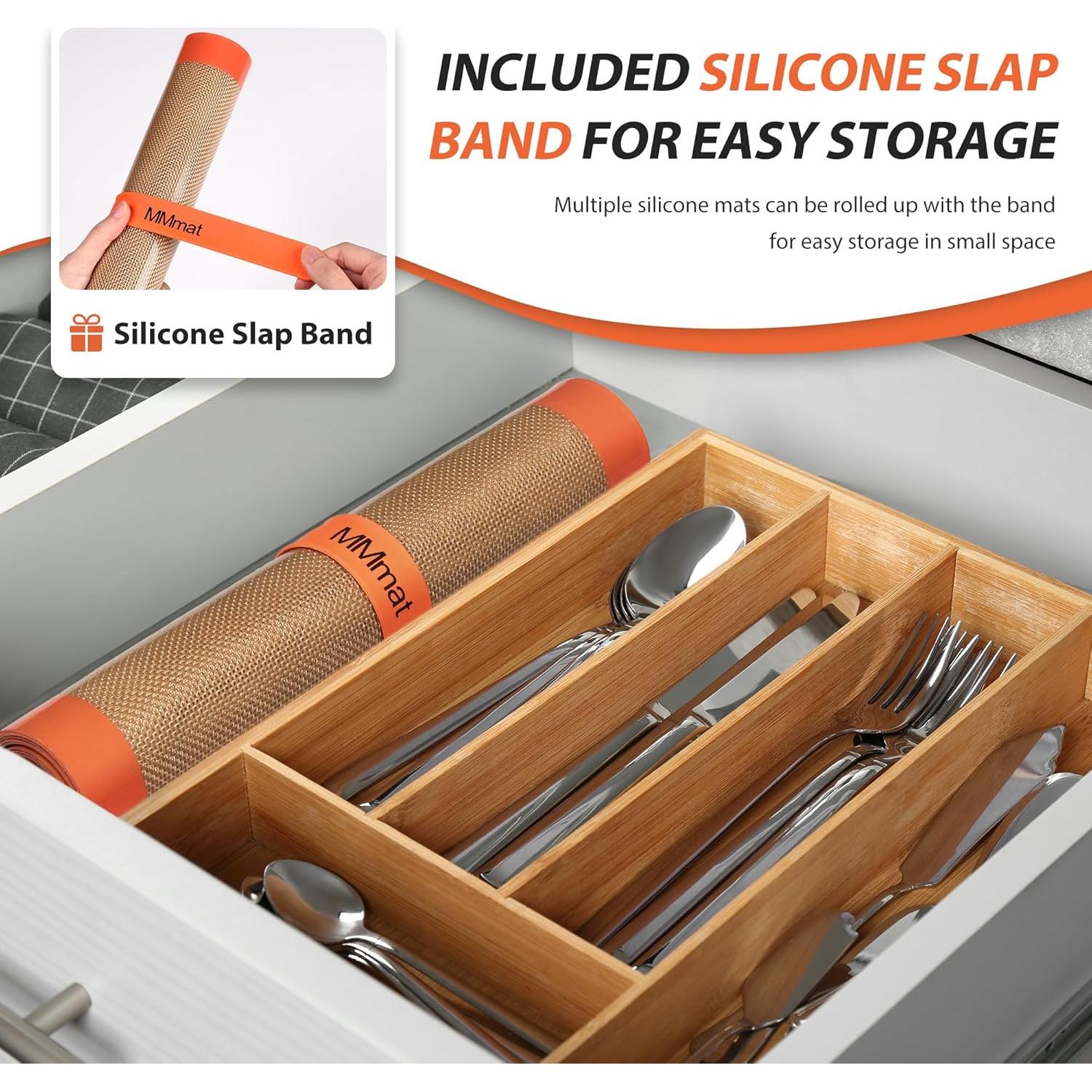 Tapas de Silicona para Hornear MMMAT - Juego de 6 Antiadherentes