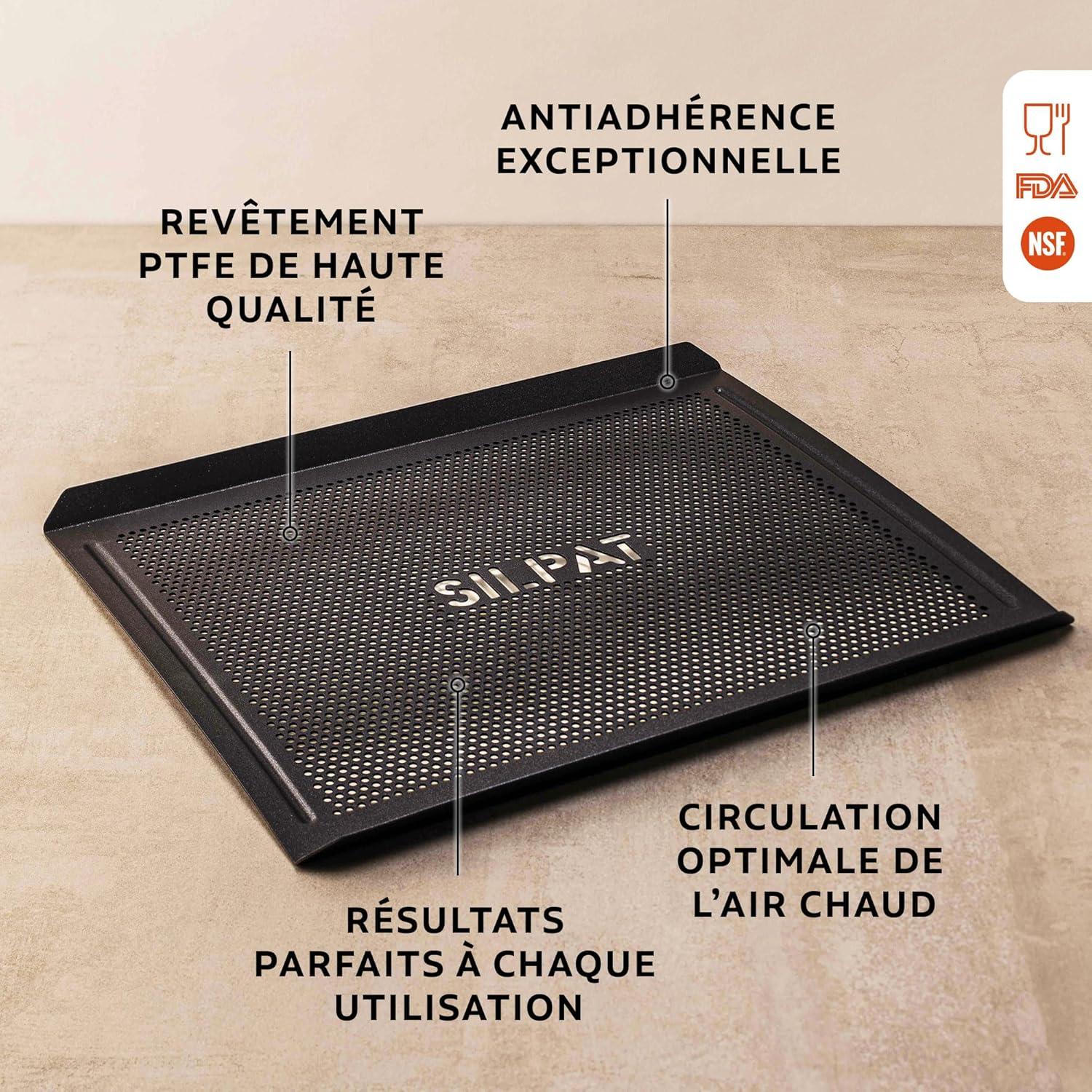 Bandeja de Hornear Perforada Silpat 29.5x41.9 cm Aluminio