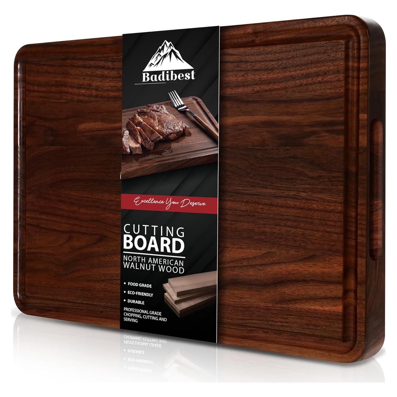 Tabla de Cortar de Madera de Nogal Badibest 45.72x30.48 cm