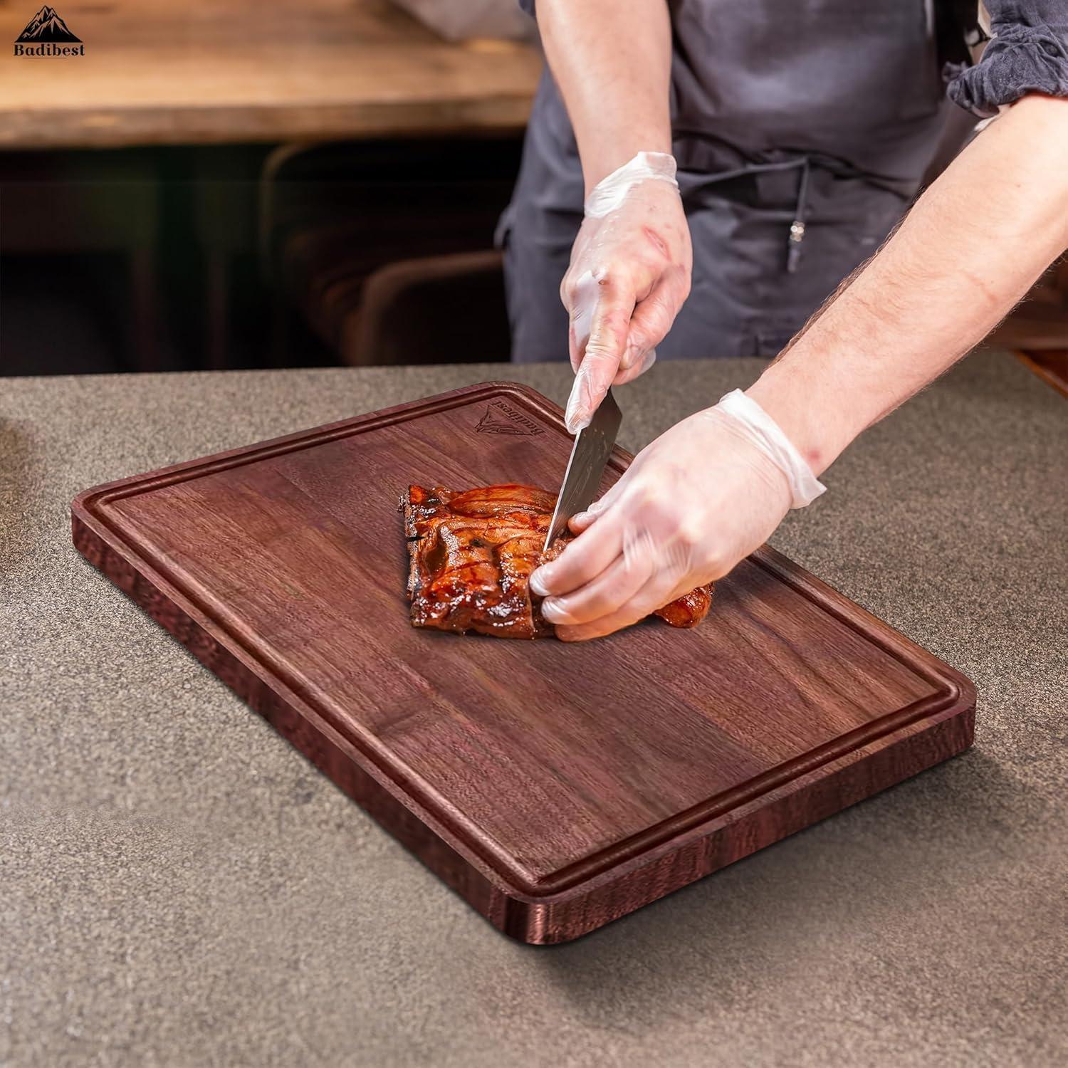 Tabla de Cortar de Madera de Nogal Badibest 45.72x30.48 cm