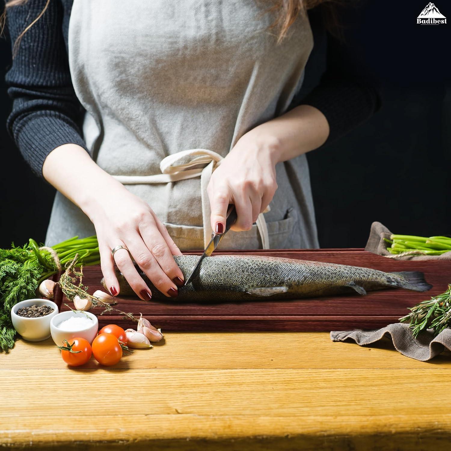 Tabla de Cortar de Madera de Nogal Badibest 45.72x30.48 cm