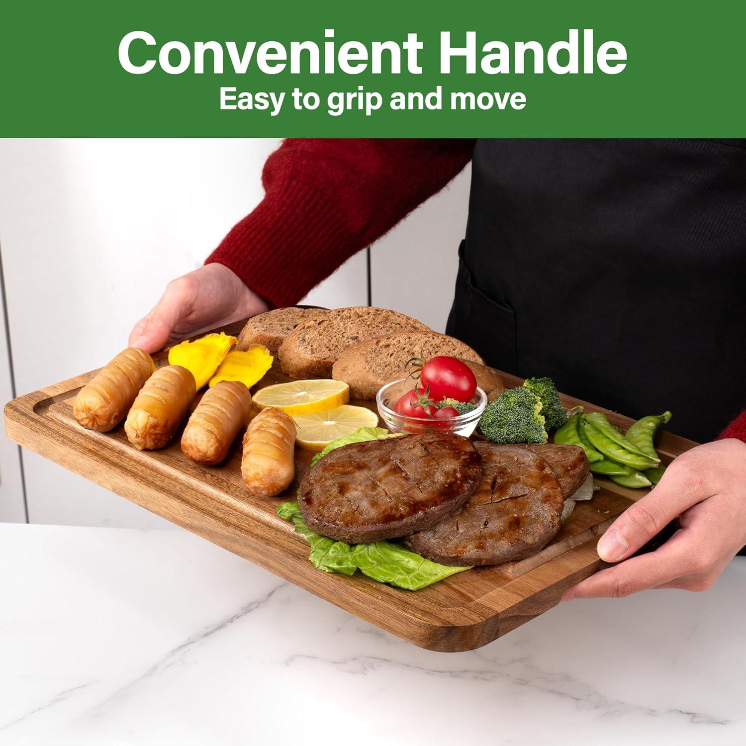 Juego de 3 Tablas de Cortar de Madera de Acacia TJ POP