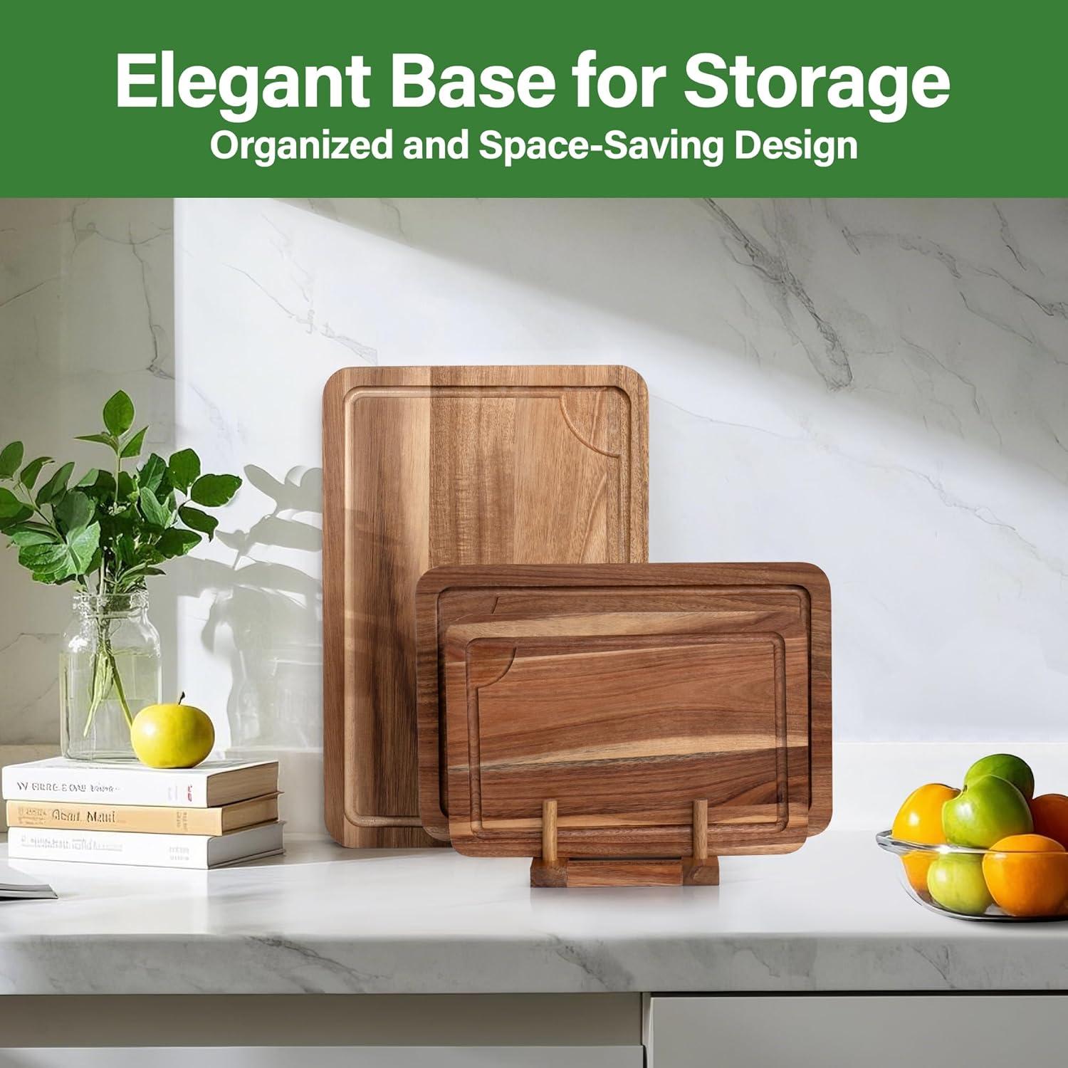 Juego de 3 Tablas de Cortar de Madera de Acacia TJ POP