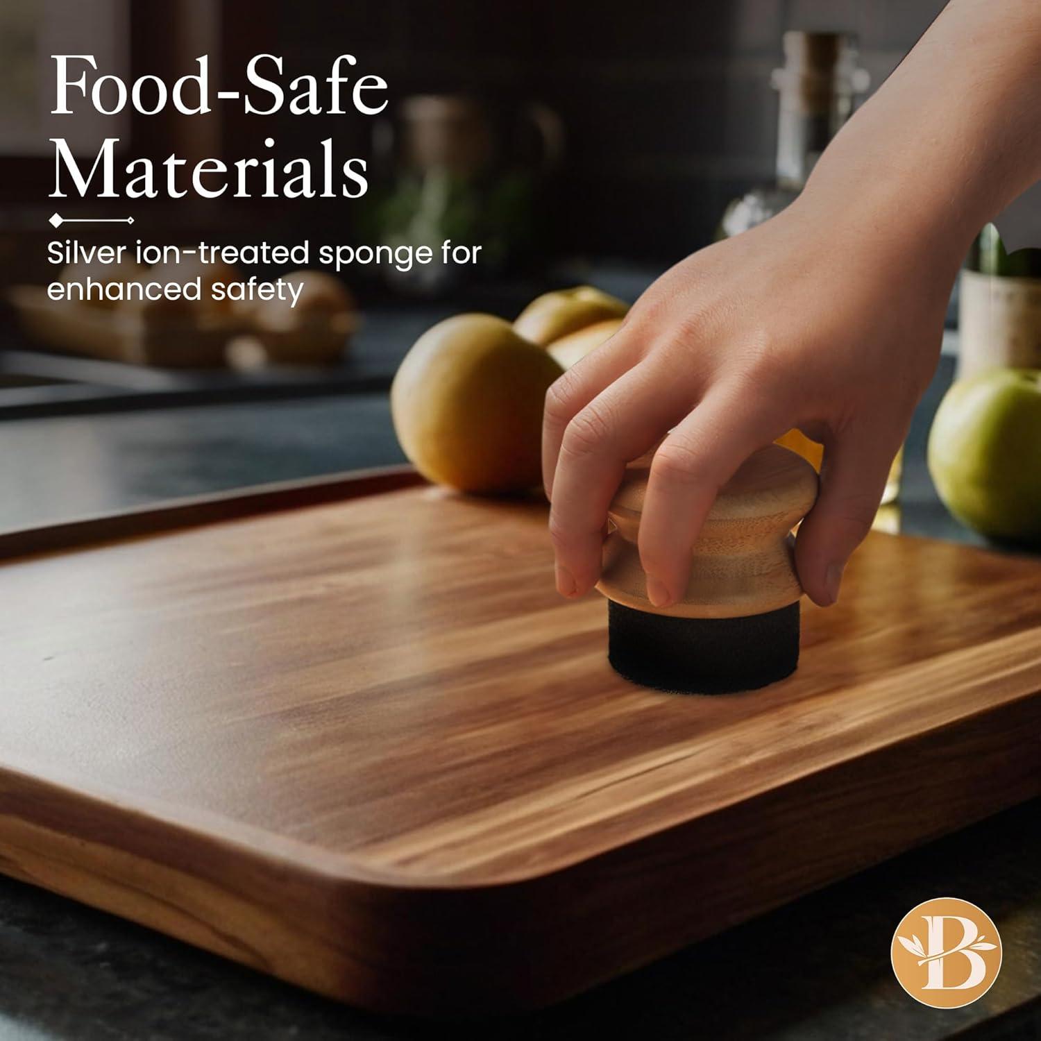 Aplicador de Aceite Bambüsi con Esponja Tratada - 6.86 cm