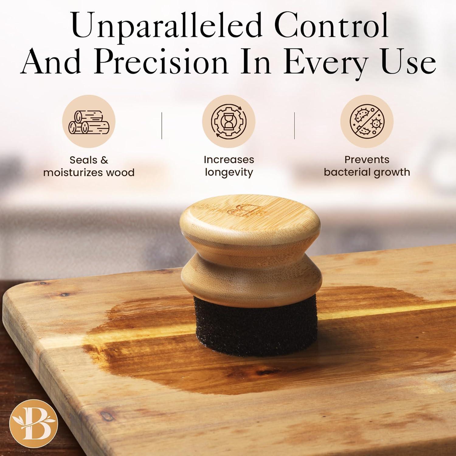 Aplicador de Aceite Bambüsi con Esponja Tratada - 6.86 cm