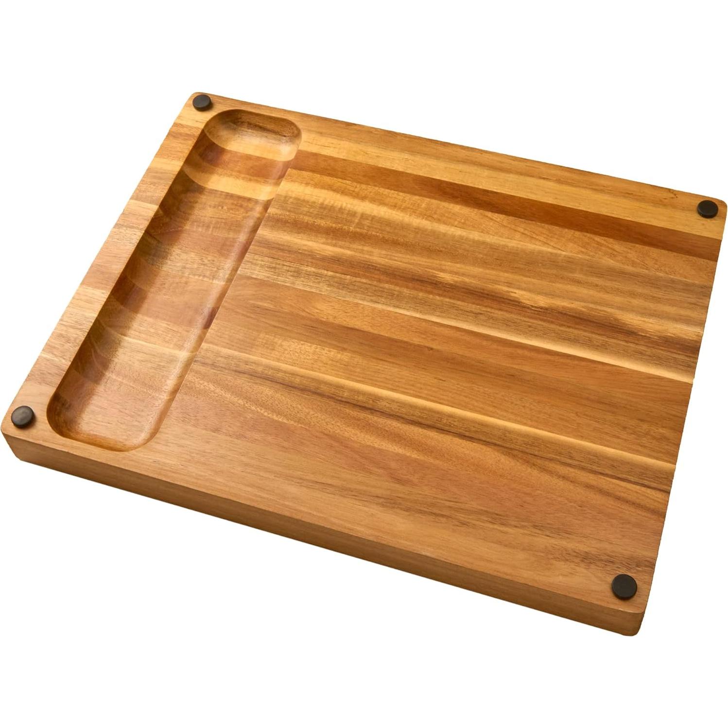 Tabla de Cortar Grande Acacia Real Life Living 43x33 cm Reversible