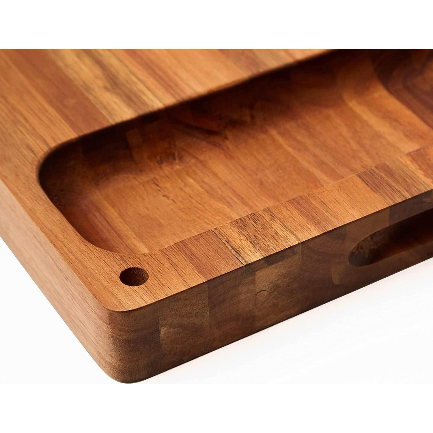 Tabla de Cortar Grande Acacia Real Life Living 43x33 cm Reversible