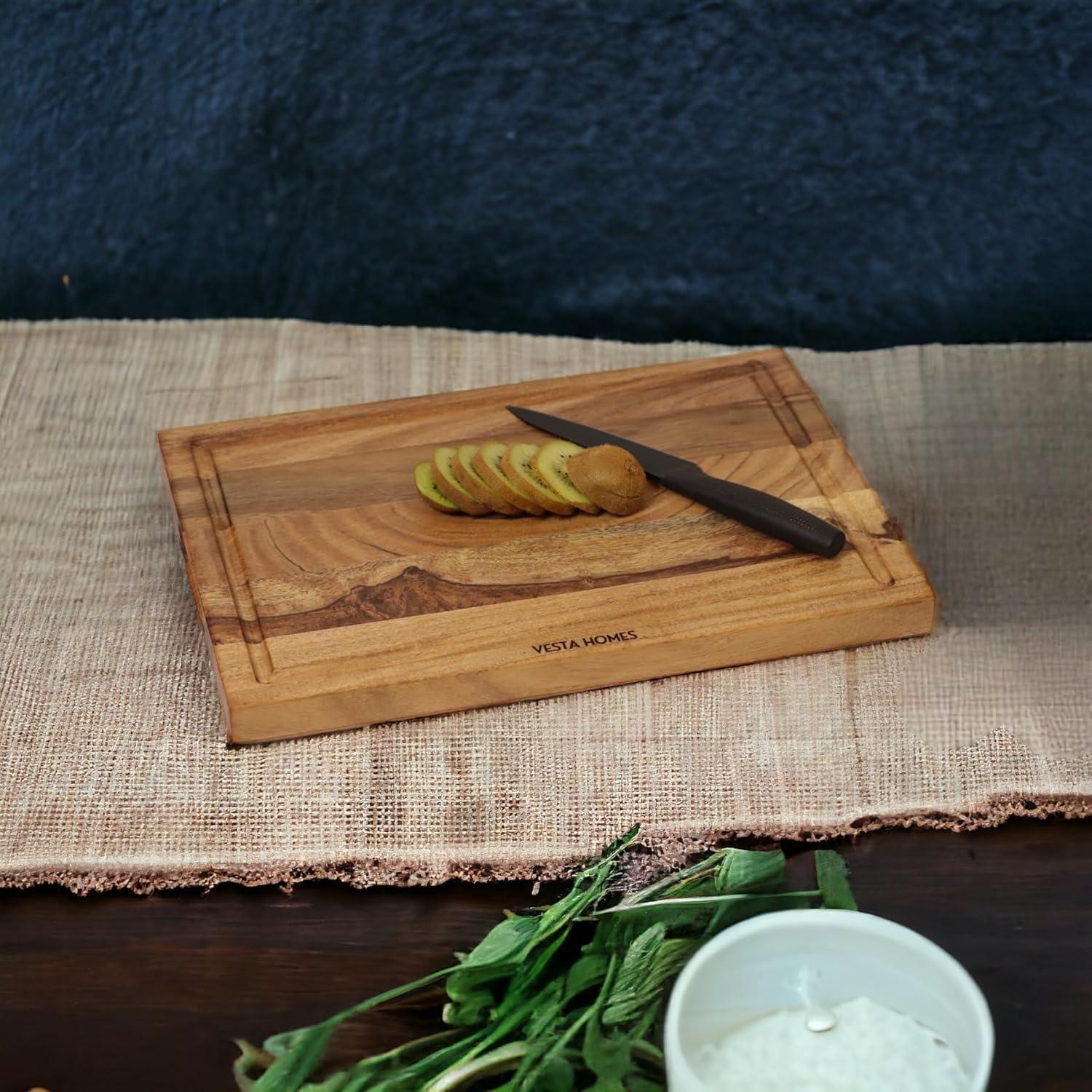 Tabla de Cortar y Servir Vesta Homes Madera Acacia 38x25 cm