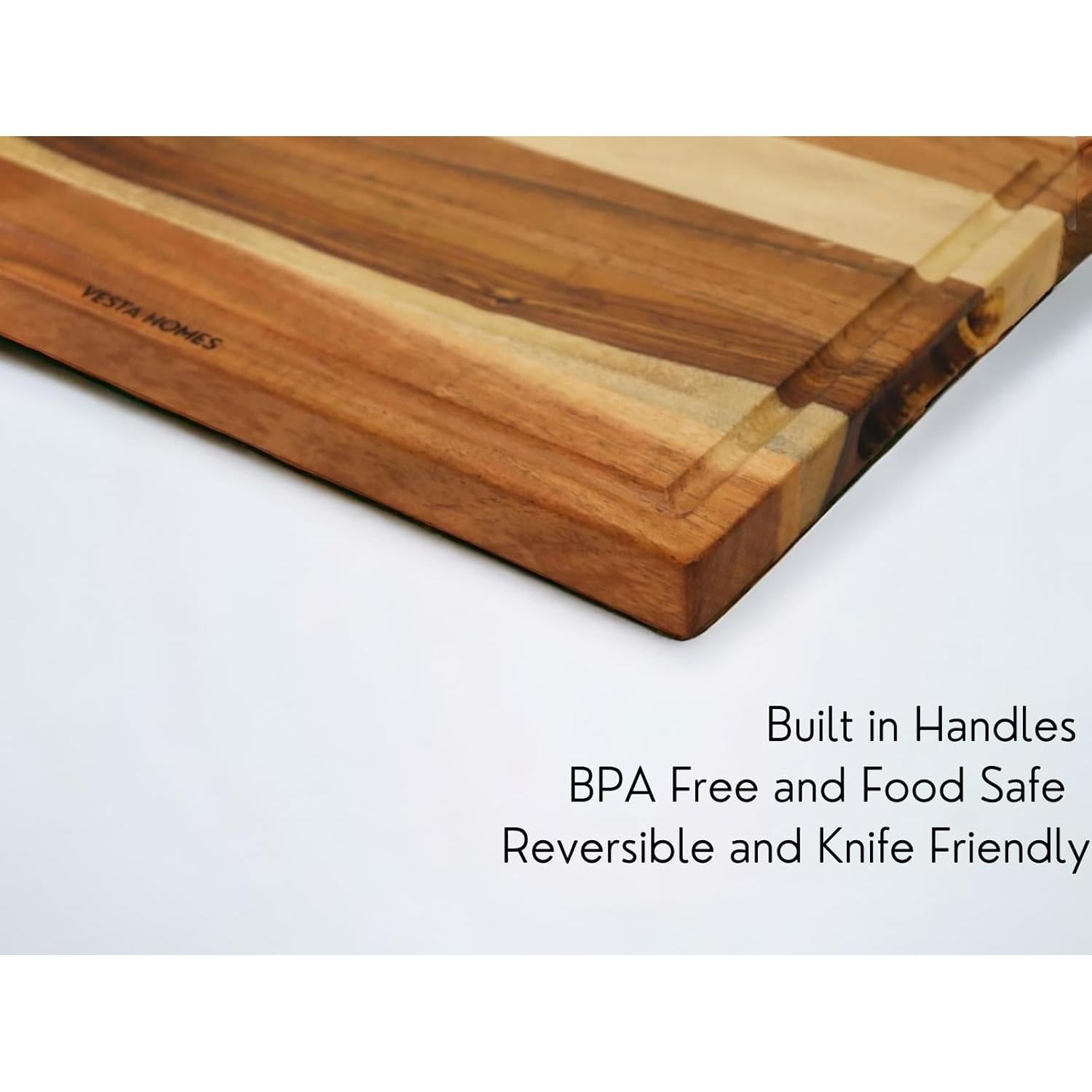 Tabla de Cortar y Servir Vesta Homes Madera Acacia 38x25 cm