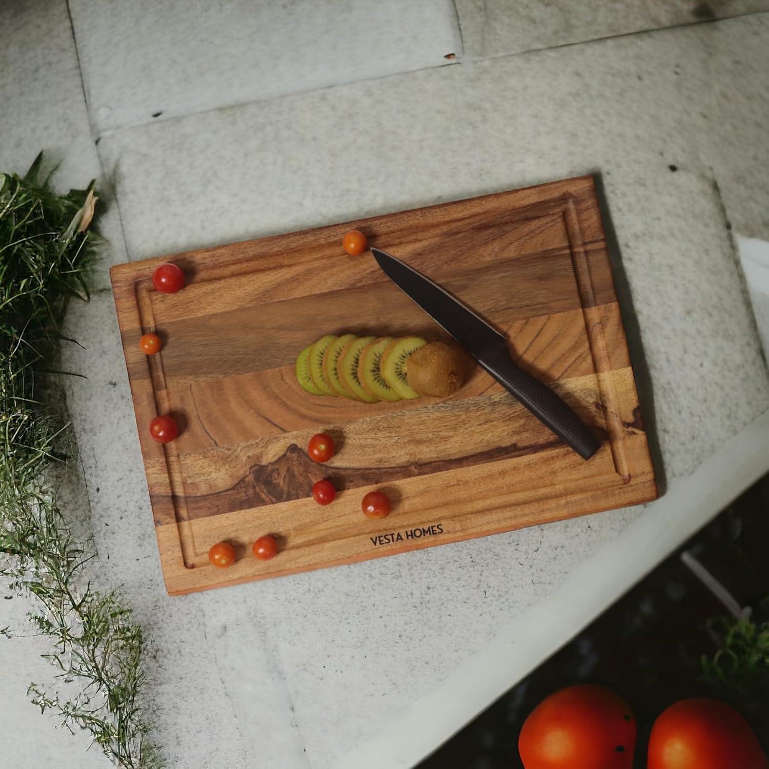 Tabla de Cortar y Servir Vesta Homes Madera Acacia 38x25 cm