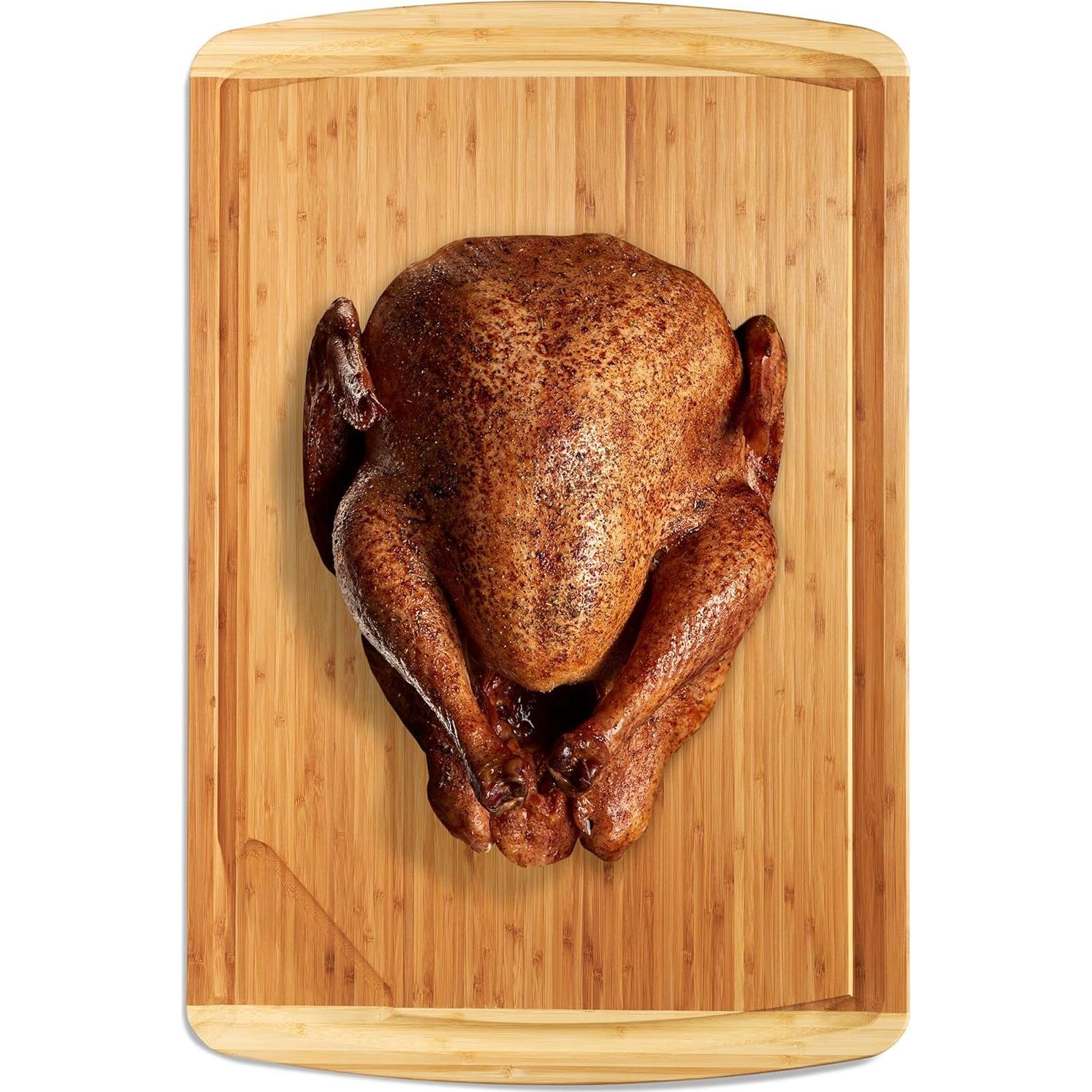 Tabla de Cortar Extra Grande Greener Chef 76x51 cm Bambú FSC