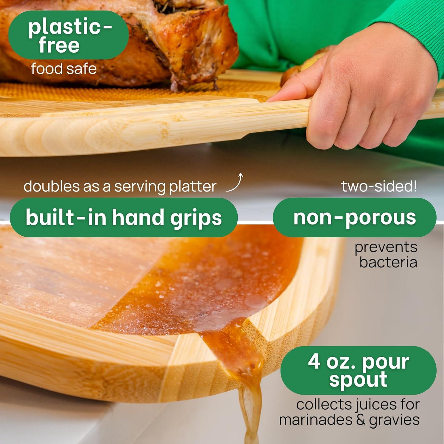 Tabla de Cortar de Carne 2XL Greener Chef 61x46cm Ecológica