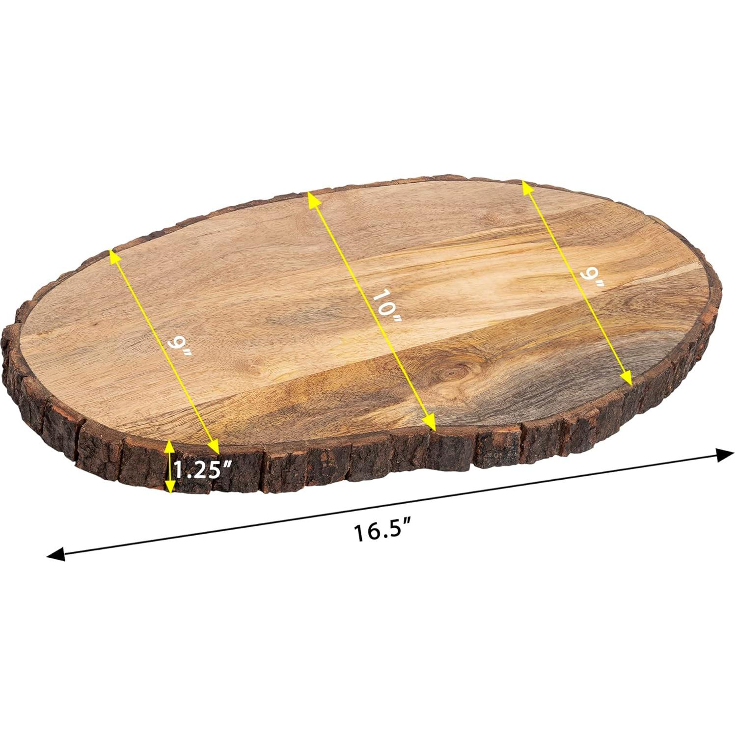 Tabla de Cortar Ovalada de Madera GoCraft 43x25 cm
