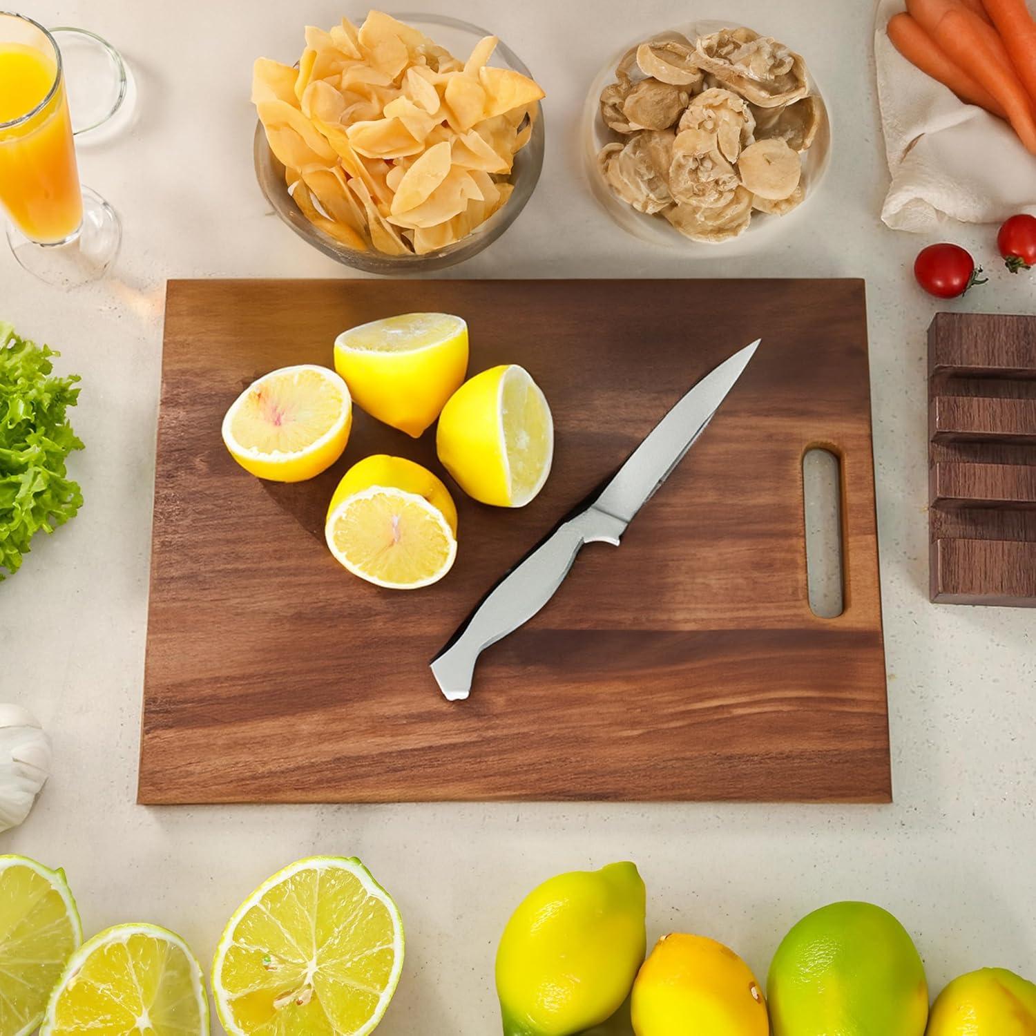 Juego de 3 Tablas de Cortar de Madera de Acacia Cintika