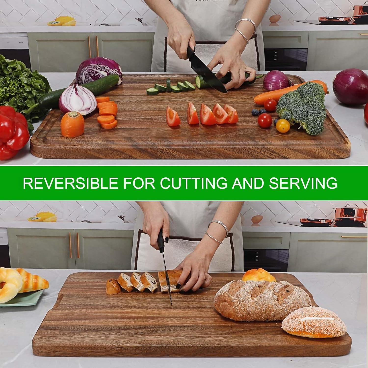 Tabla de Cortar de Madera de Acacia Caperci XXL 61x41 cm