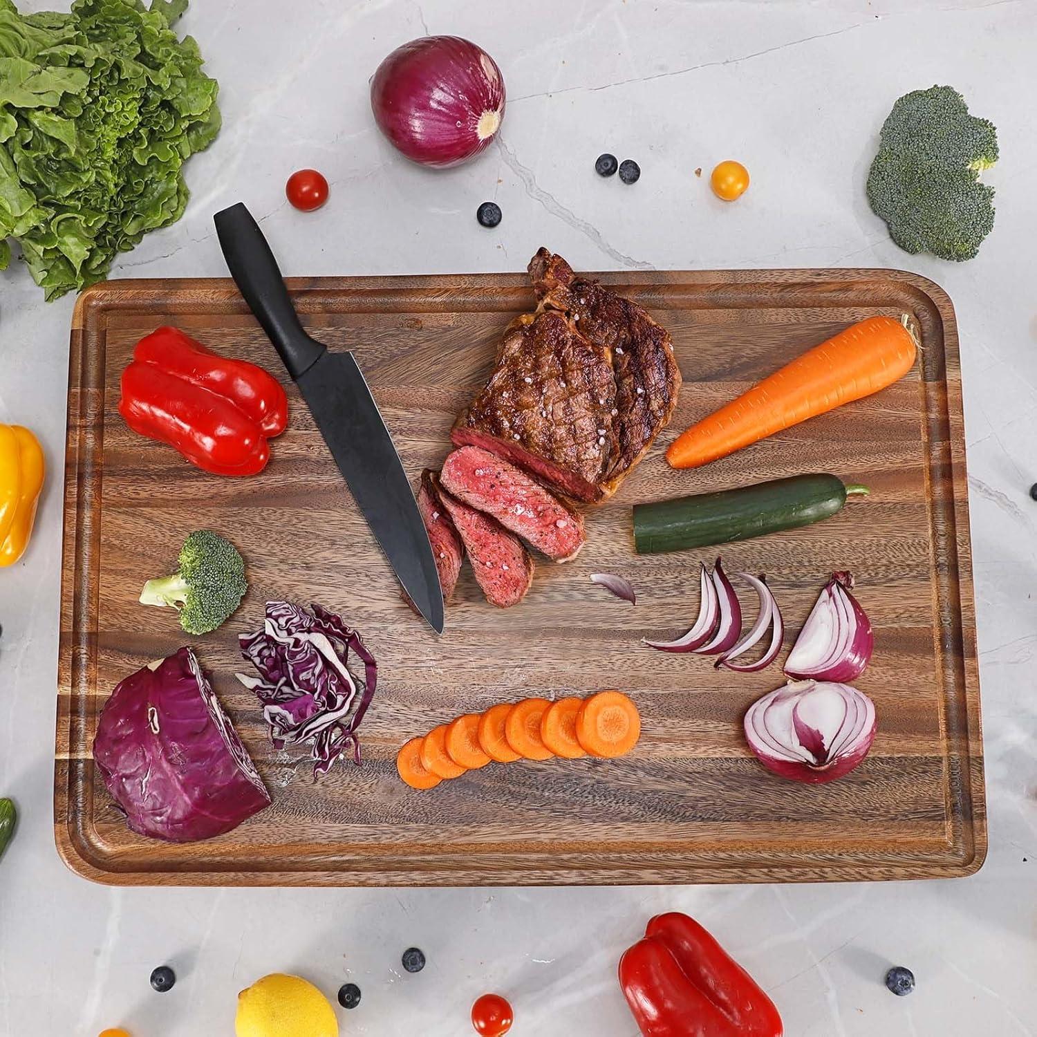 Tabla de Cortar de Madera de Acacia Caperci XXL 61x41 cm