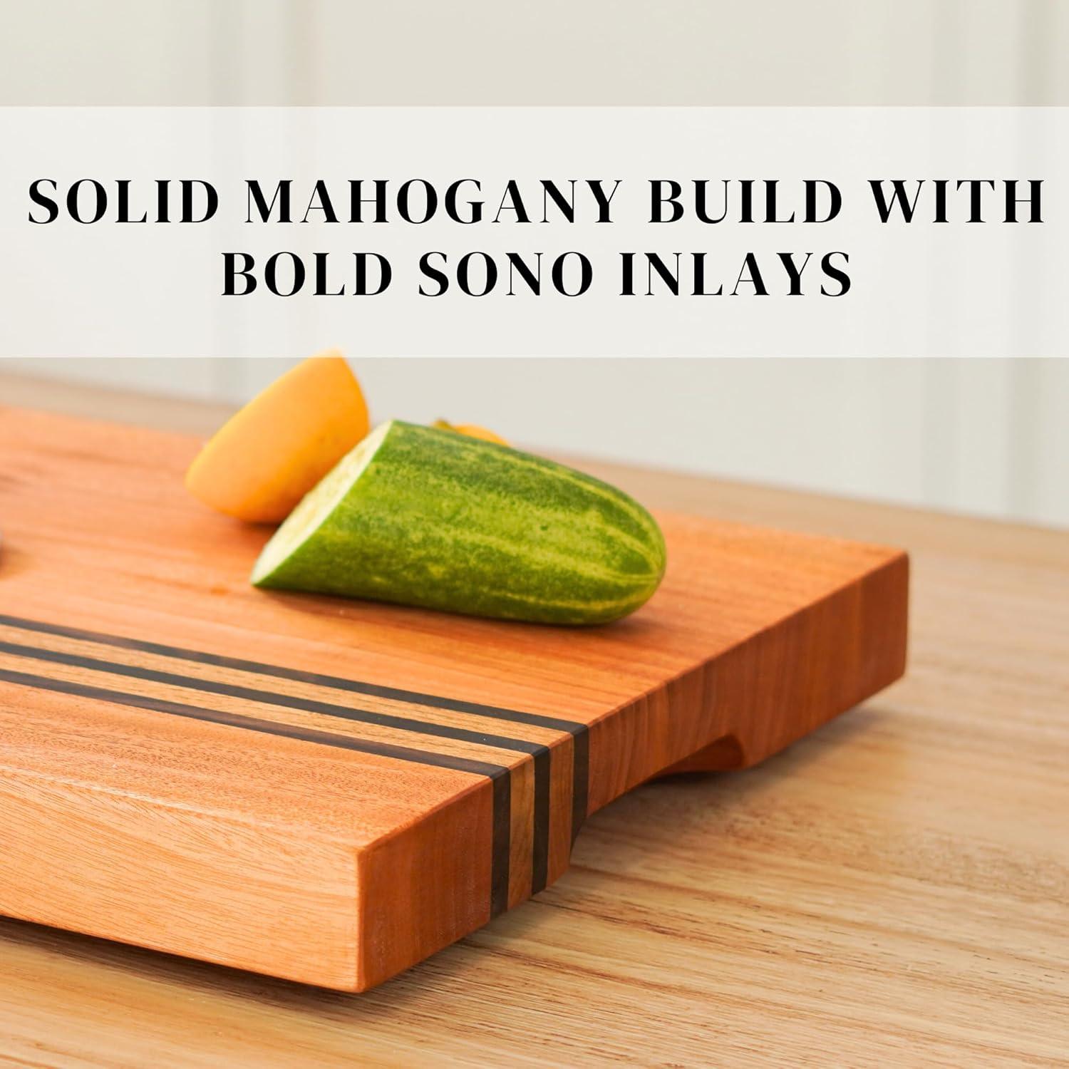 Tabla de Cortar de Madera de Caoba SHUMARU 48.3x30.5 cm