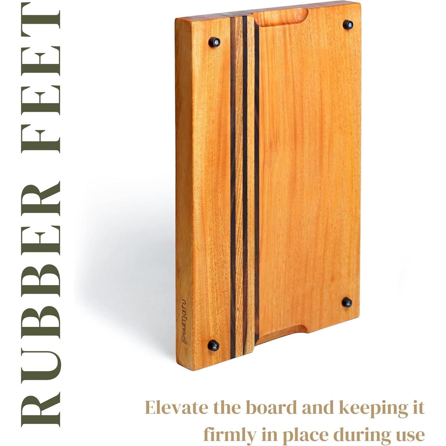 Tabla de Cortar de Madera de Caoba SHUMARU 48.3x30.5 cm