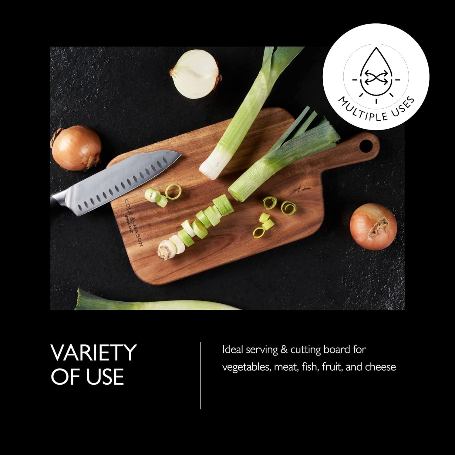 Tabla de Cortar Pequeña Cole & Mason Barkway Madera Acacia 42x21cm