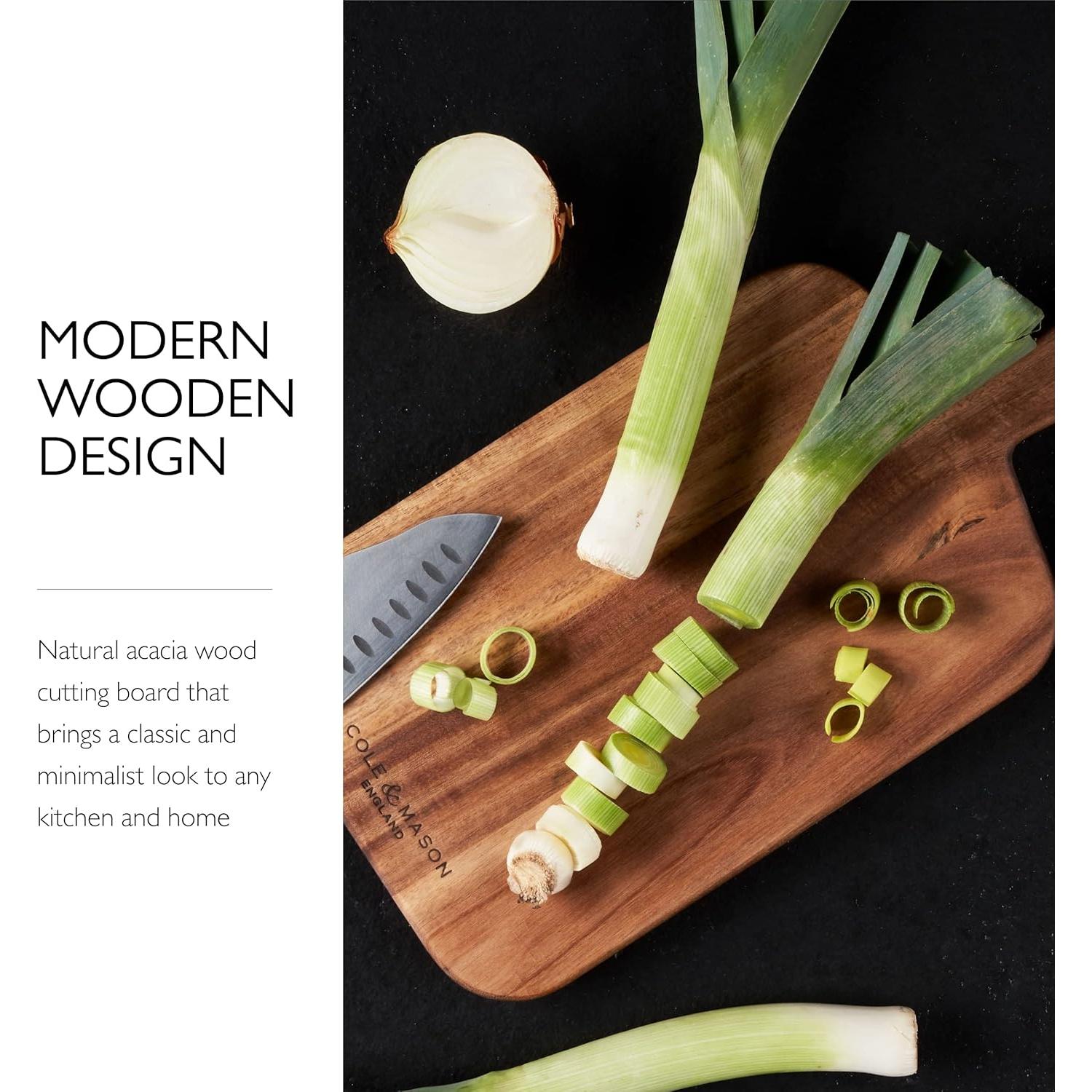 Tabla de Cortar Pequeña Cole & Mason Barkway Madera Acacia 42x21cm