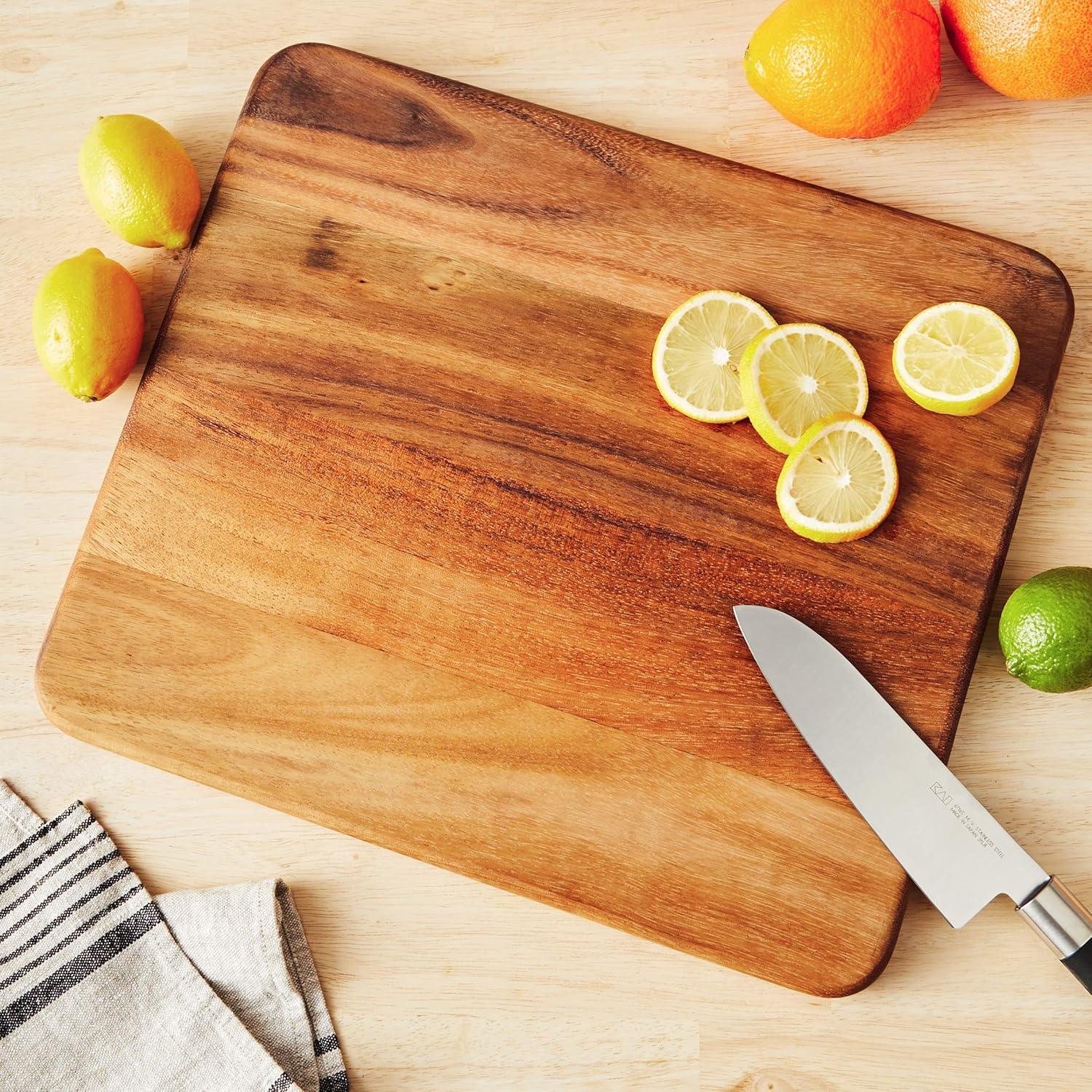 Tabla de Cortar Ironwood Gourmet 28735, Madera de Acacia 40.6x35.6cm