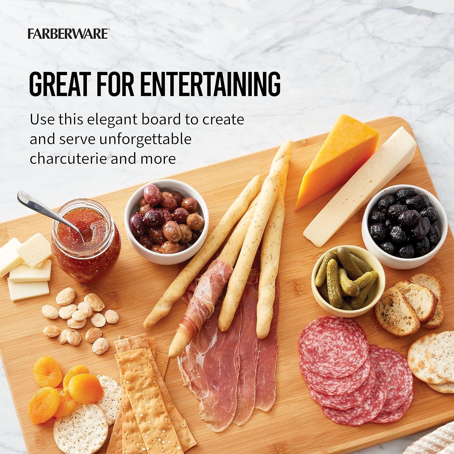 Tabla de Cortar Reversible de Bambú Farberware 36x51 cm