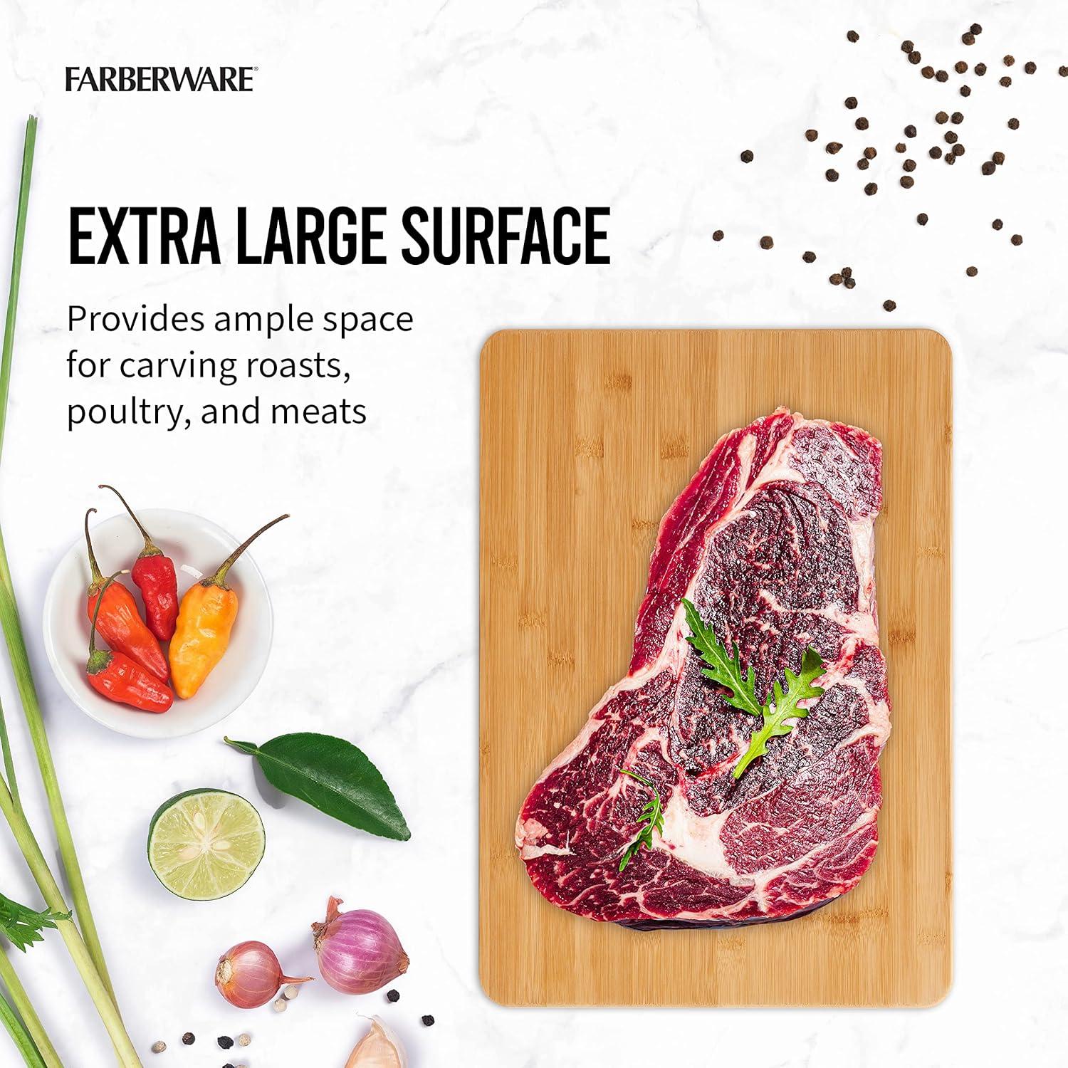 Tabla de Cortar Reversible de Bambú Farberware 36x51 cm