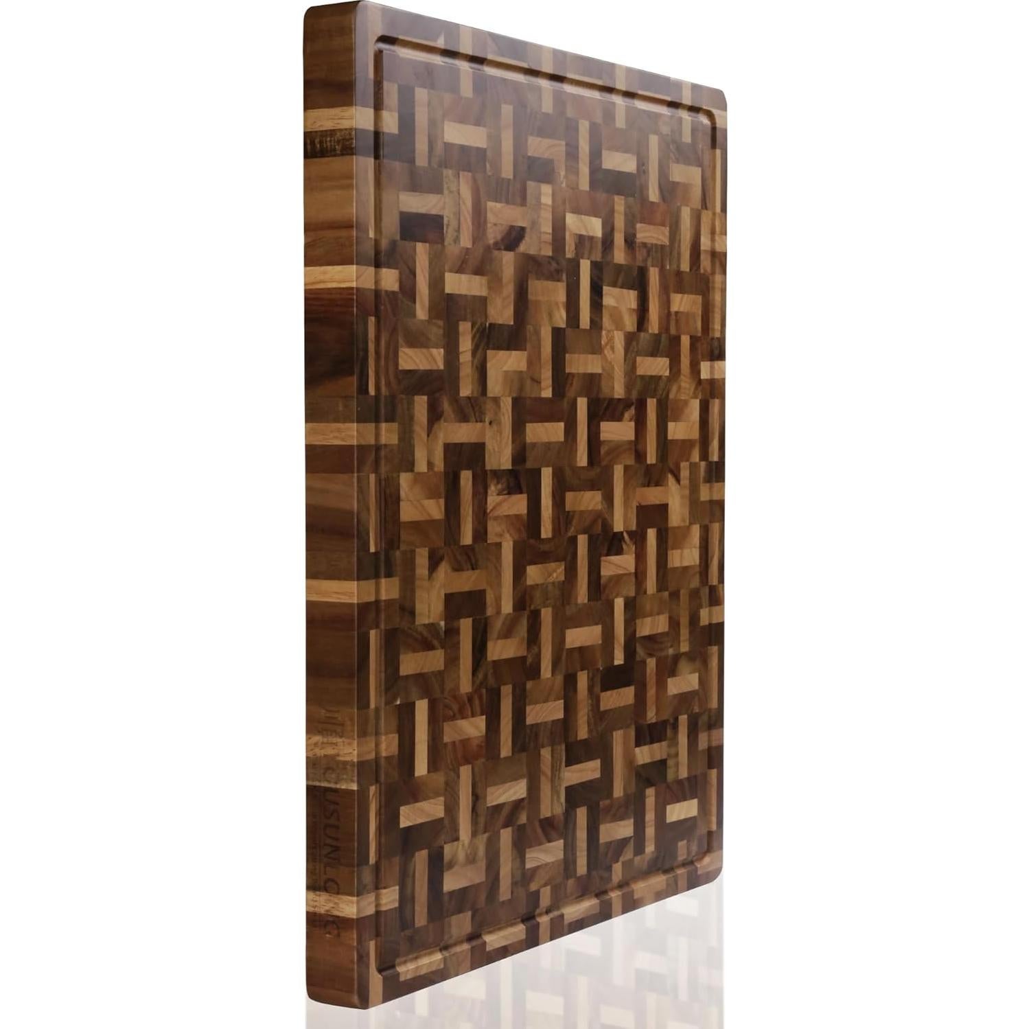 Tabla de Cortar YOUSUNLONG XXL Acacia y Roble 61x46 cm Reversible