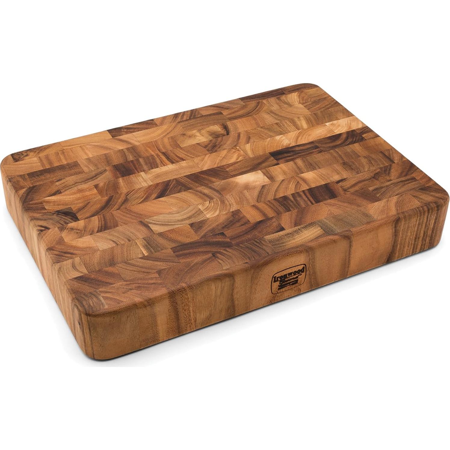 Tabla de Cortar de Madera de Acacia Ironwood Gourmet 50.8x35.6 cm