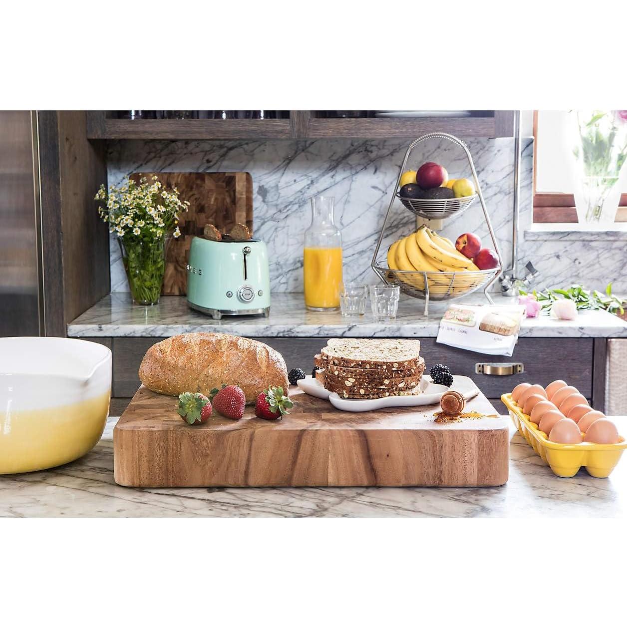 Tabla de Cortar de Madera de Acacia Ironwood Gourmet 50.8x35.6 cm